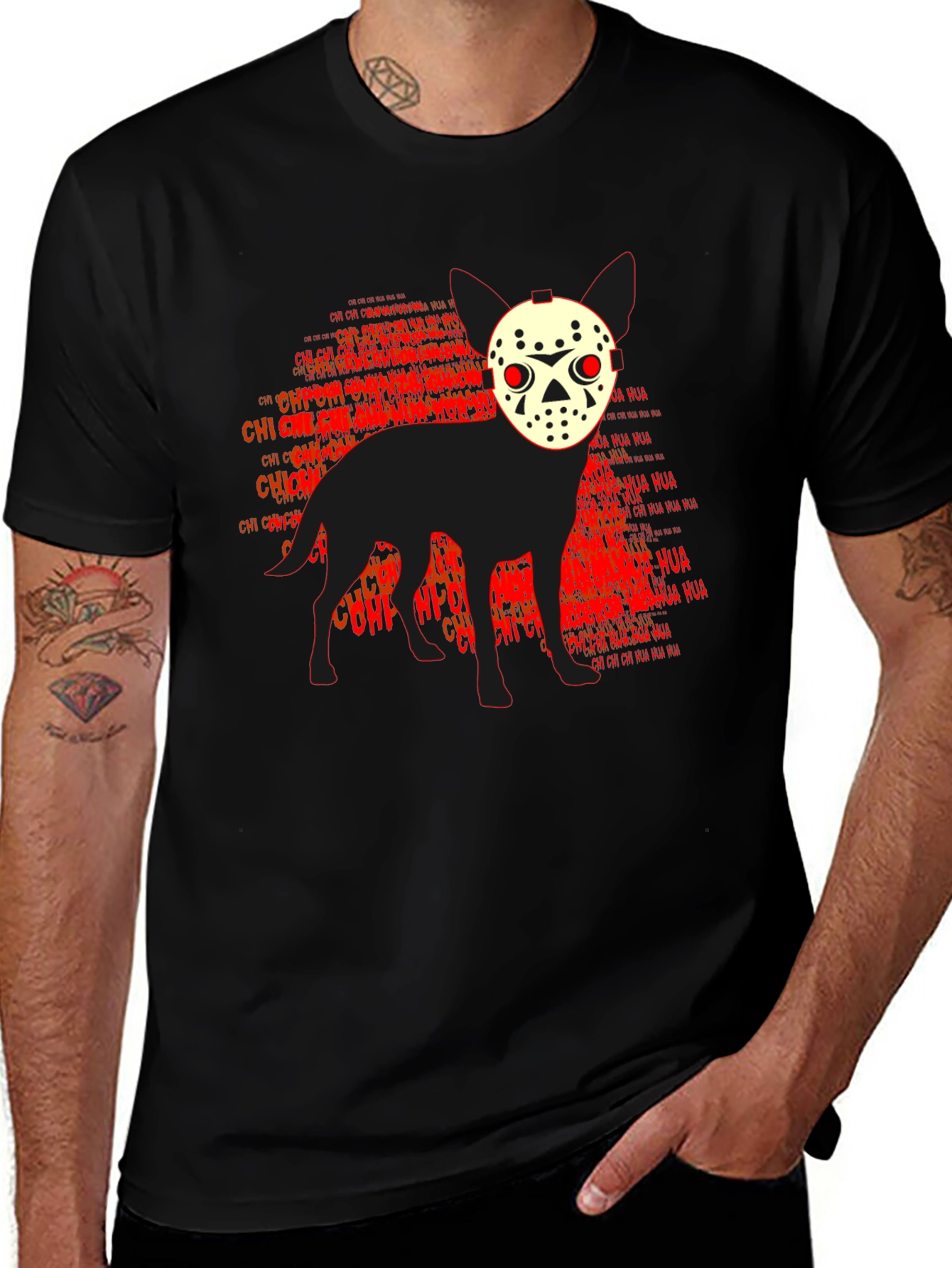Variant 3 of Horror Chihuahua T-Shirt