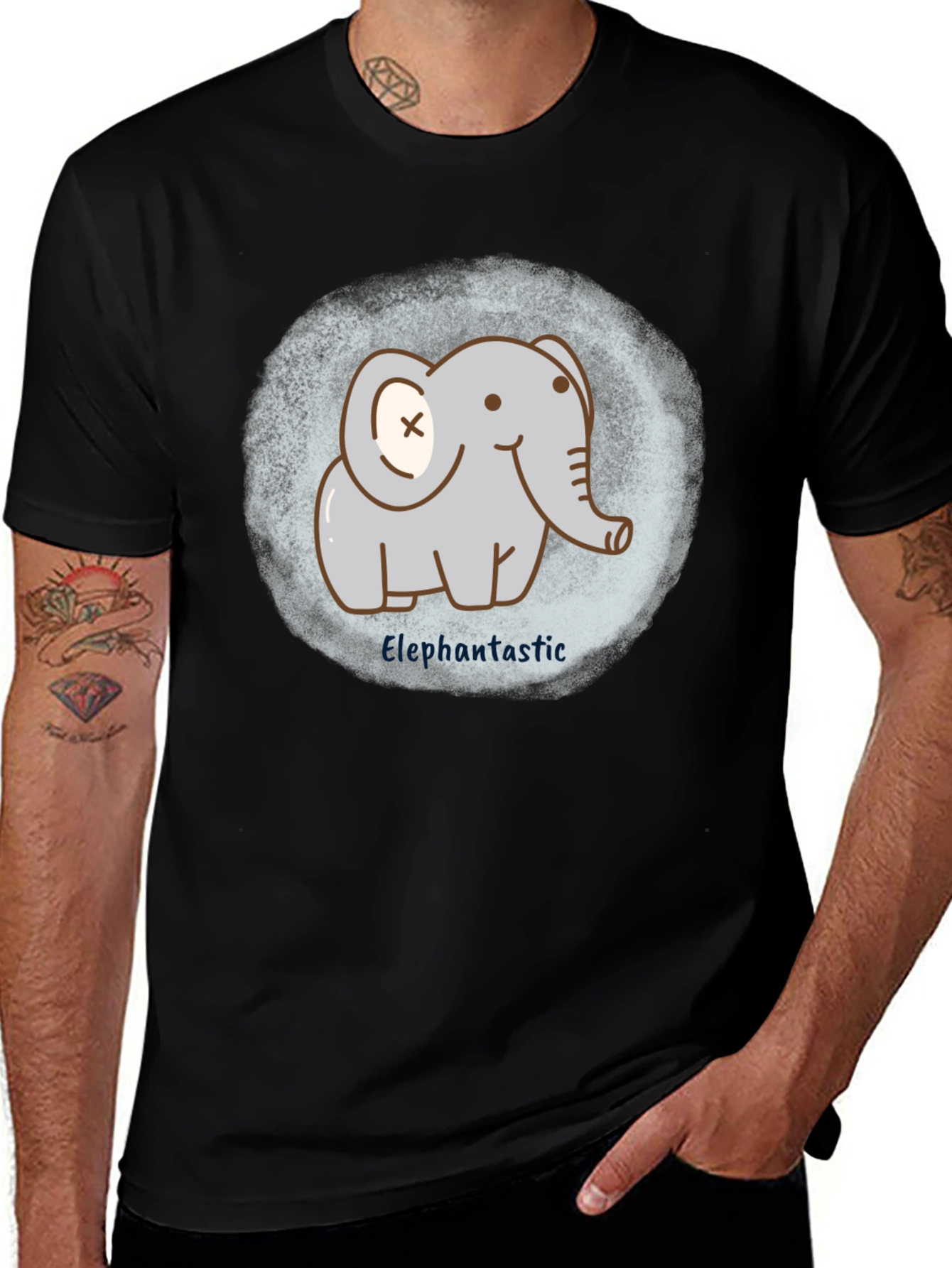 Variant 18 of Elephantastic Graphic Tee - Soft Cotton Blend
