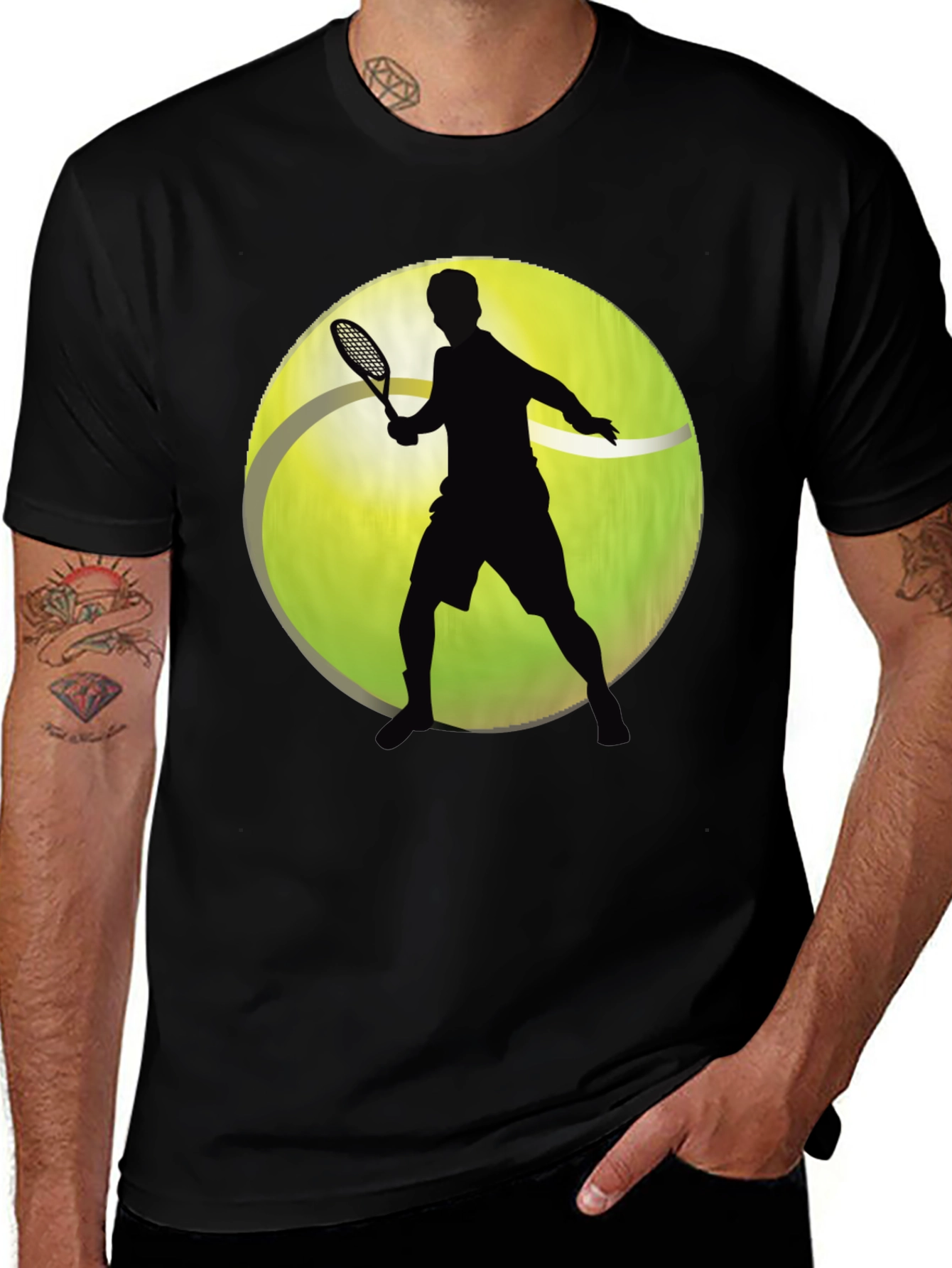 Tennis Player Graphic T-Shirt