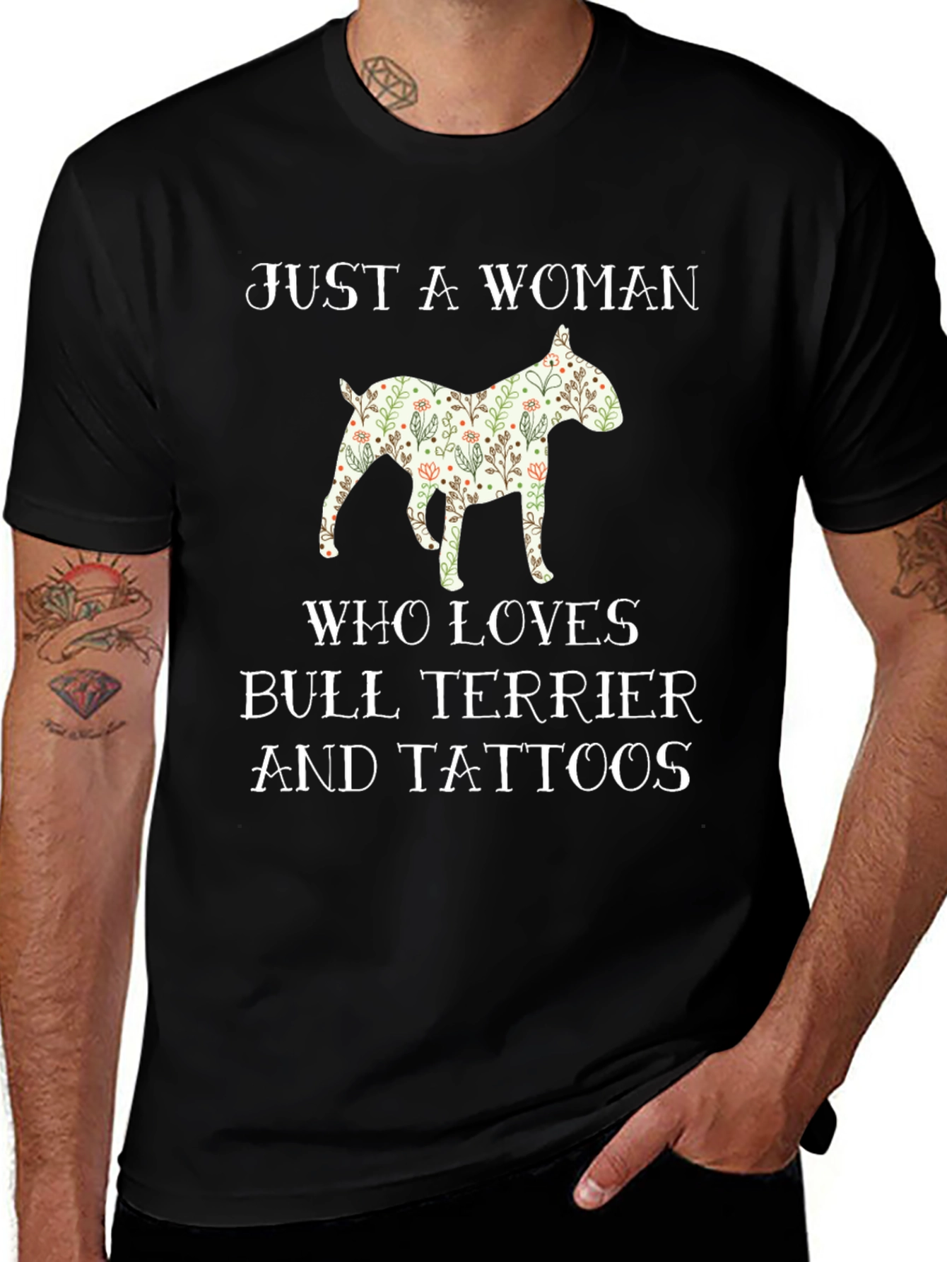 Bull Terrier & Tattoos Graphic Tee