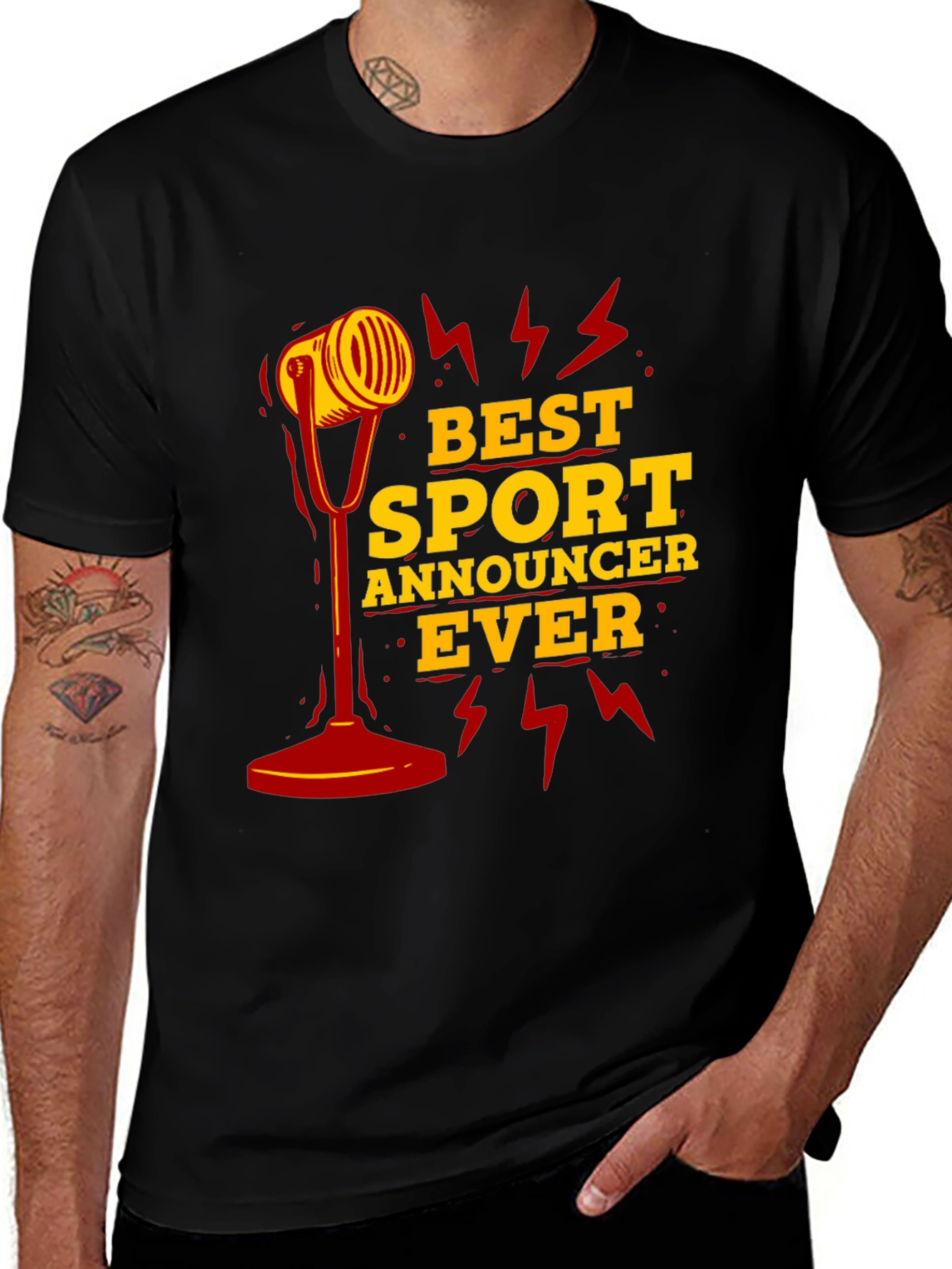 Variant 2 of Best Sport Announcer Ever Graphic T-Shirt
