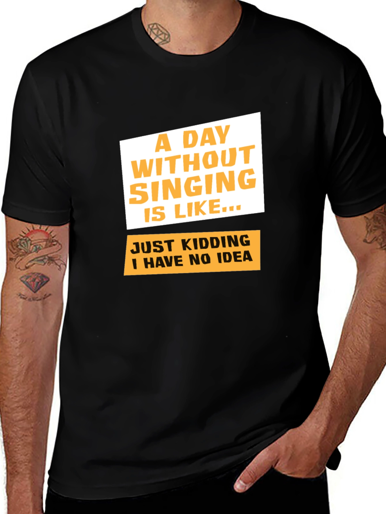 Variant 30 of Singing Joke Graphic T-Shirt - Soft Cotton Blend