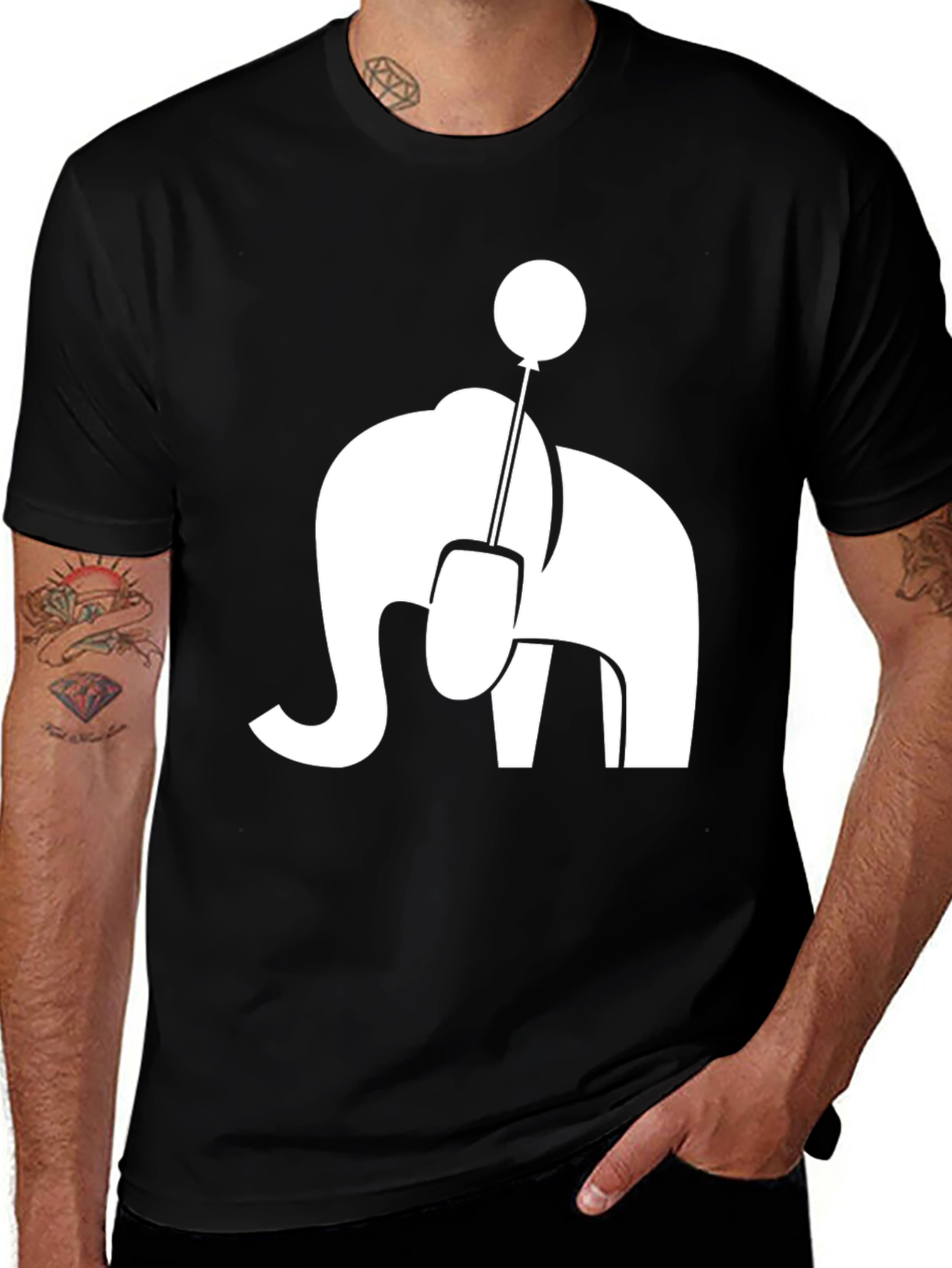 Variant 19 of Elephant Balloon Graphic Tee - Unique Style
