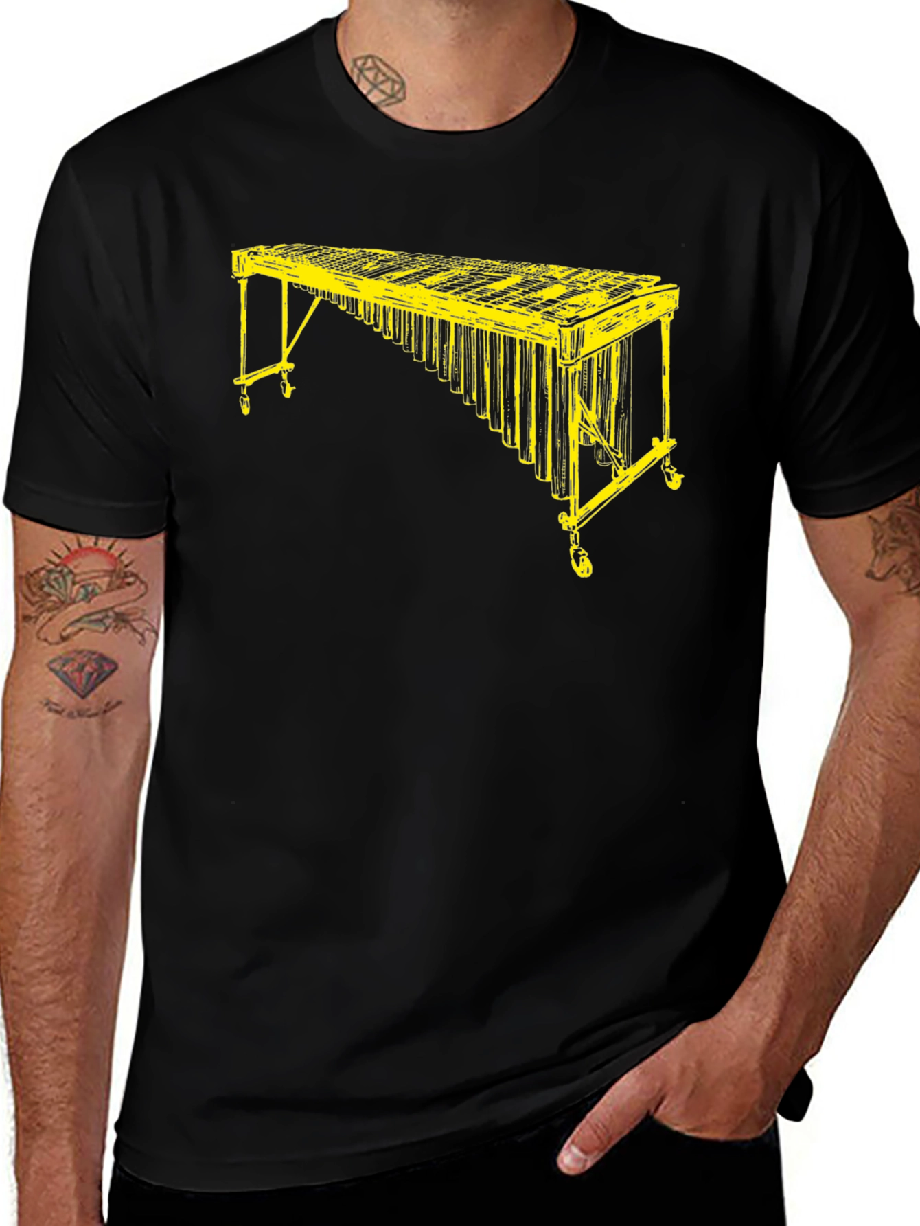 Variant 7 of Marimba Graphic Tee - Music Lover's T-Shirt