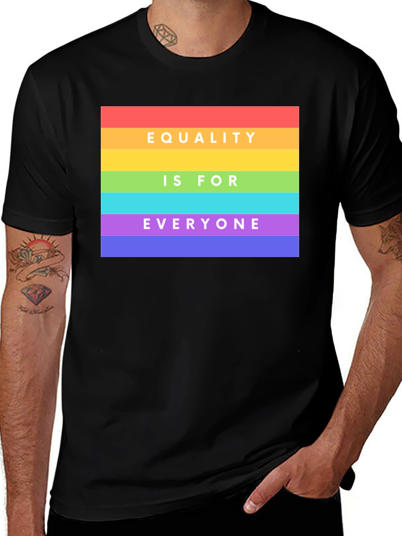 Variant 29 of Equality is for Everyone Rainbow Pride T-Shirt