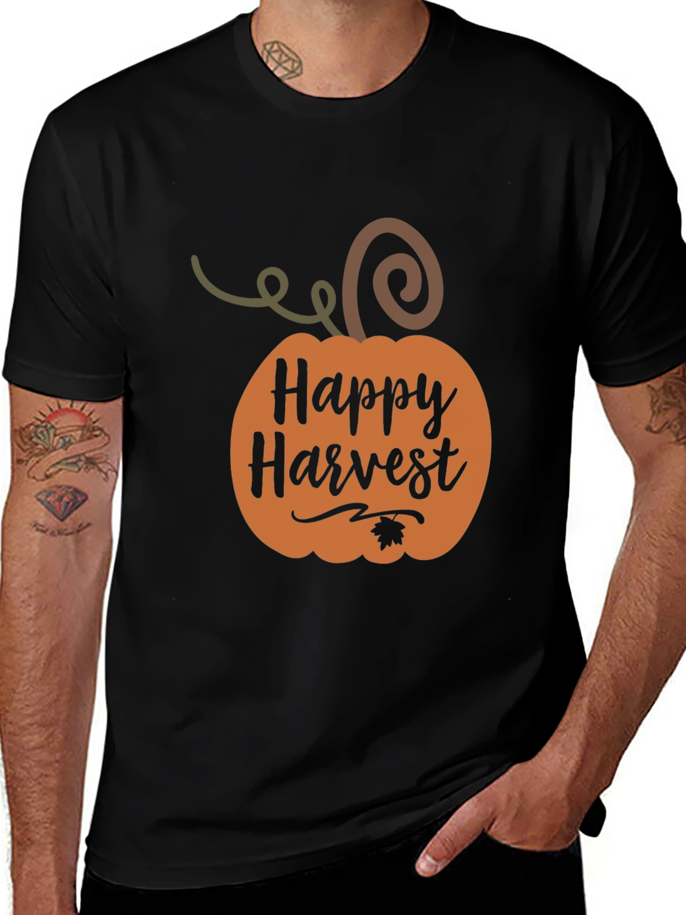Variant 6 of Happy Harvest Pumpkin T-Shirt