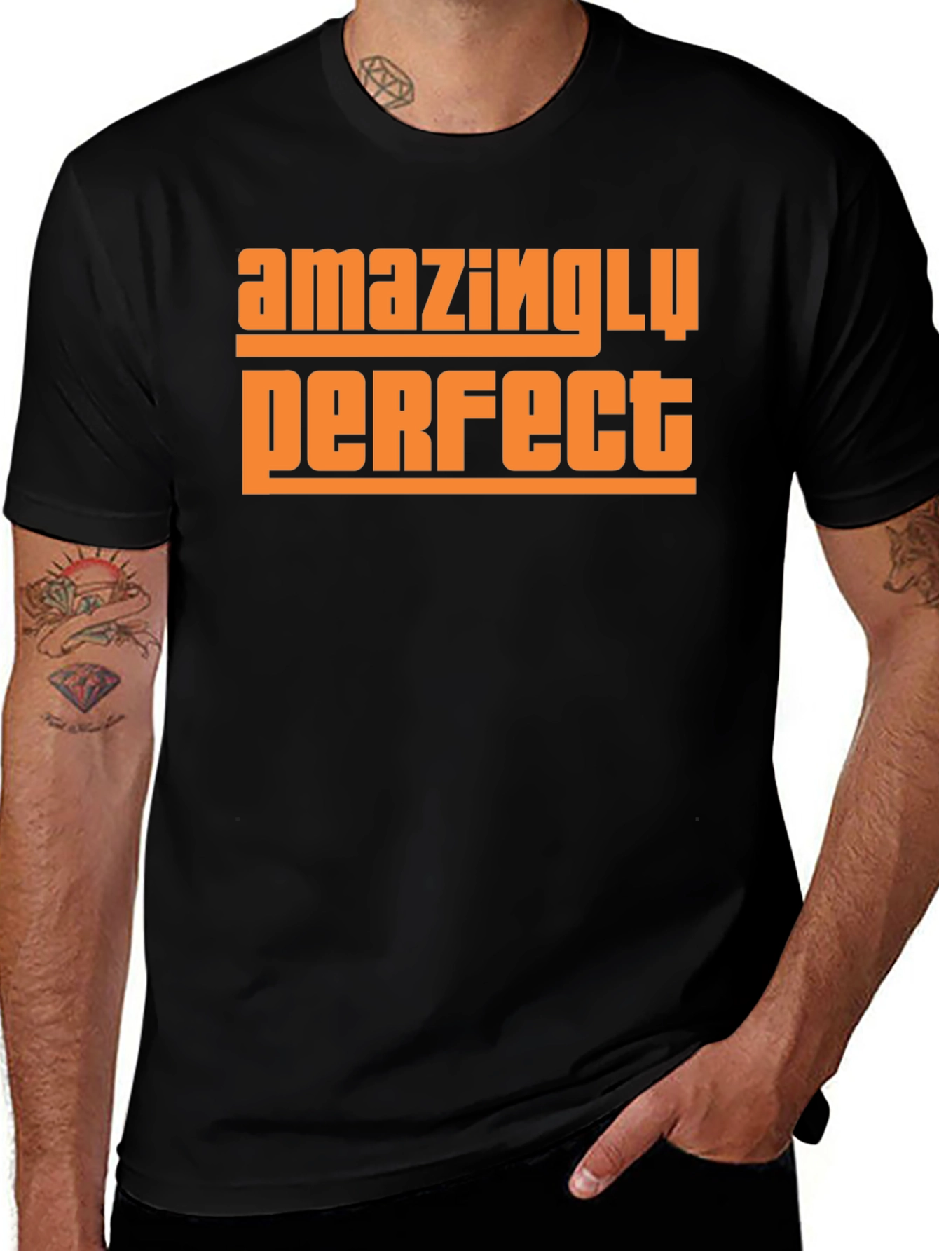 Variant 21 of Amazingly Perfect Graphic T-Shirt - Black