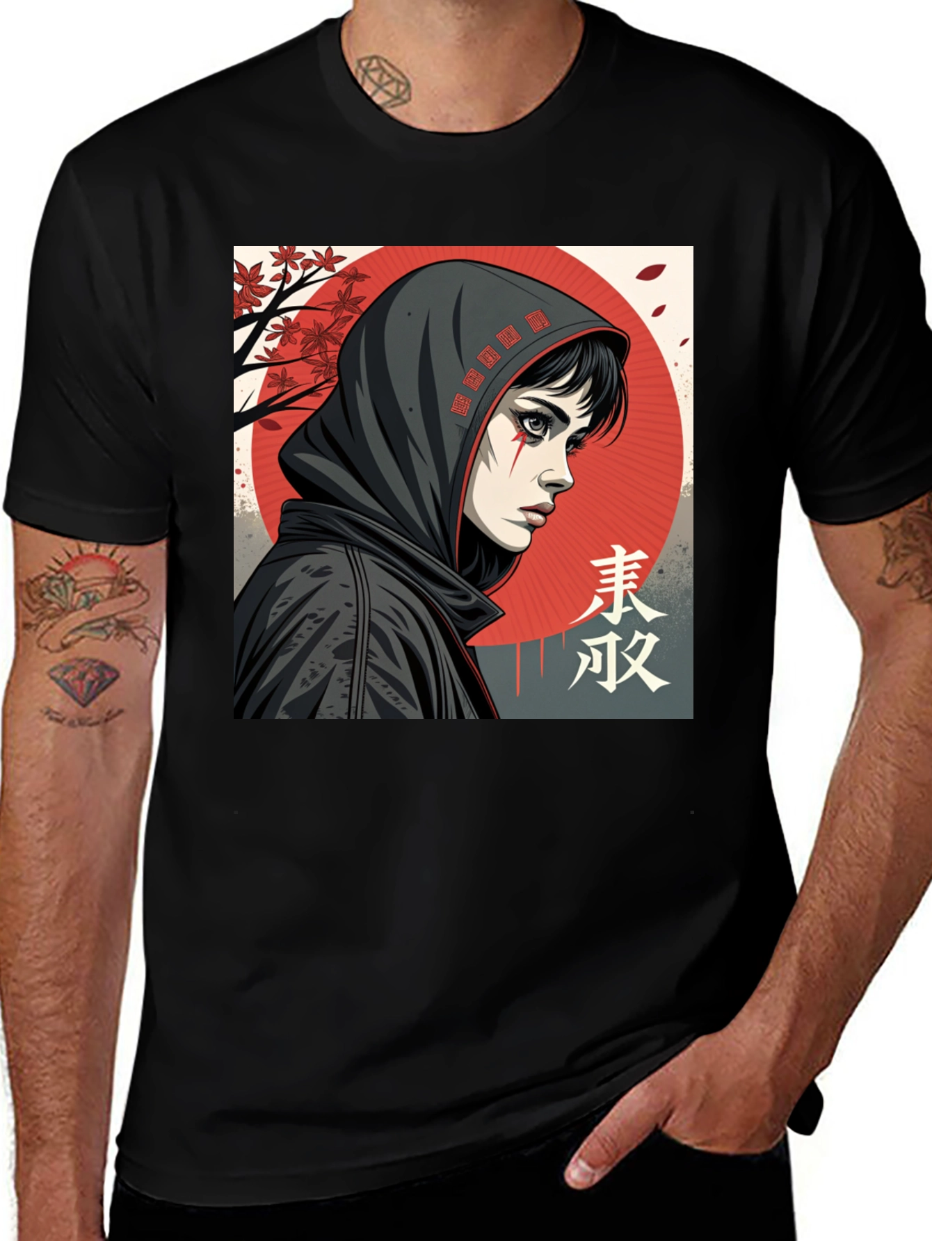 Variant 24 of Hooded Samurai T-Shirt
