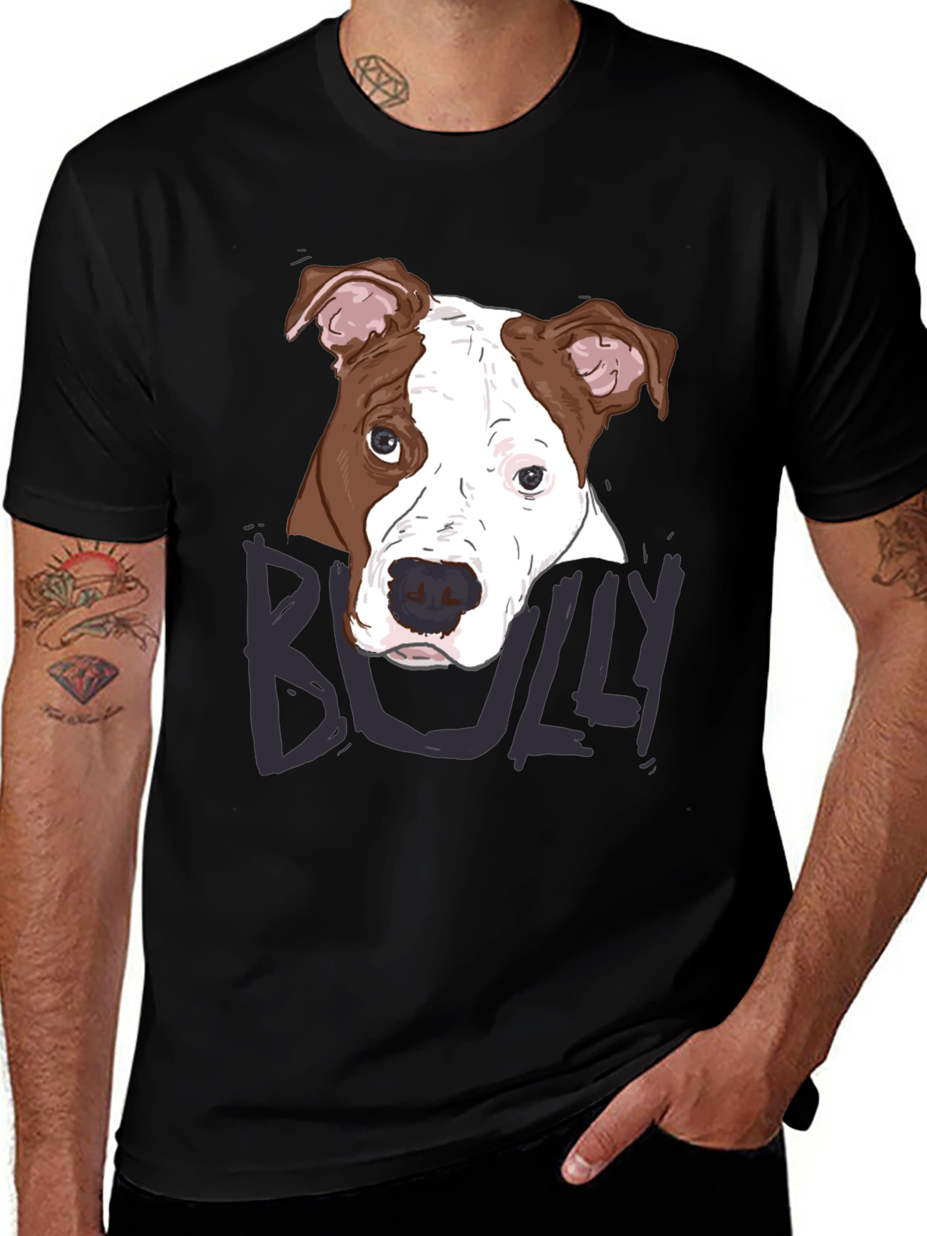 Variant 16 of Bully Dog Graphic Tee - Men's Short Sleeve Crew Neck T-Shirt
