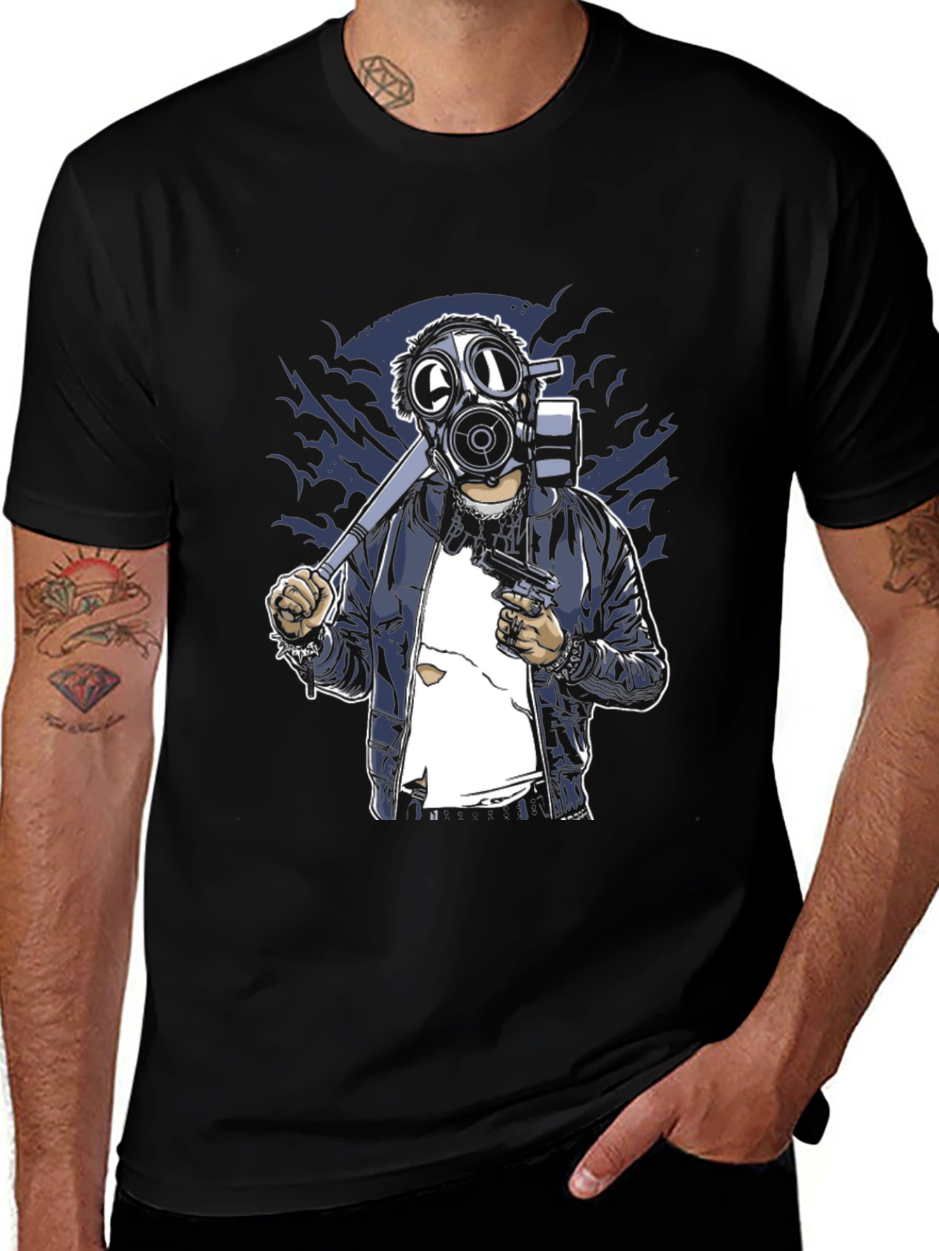 Variant 6 of Gas Mask Graphic Tee - Unique Streetwear Style