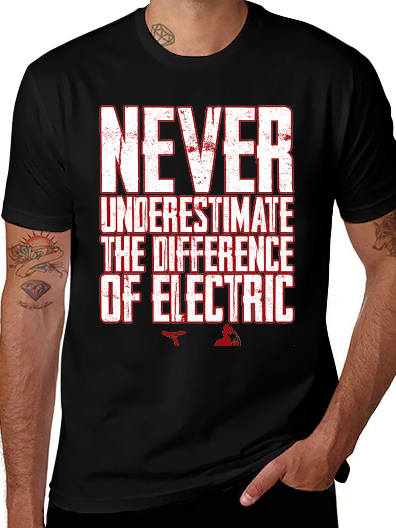 Variant 24 of Never Underestimate Electric T-Shirt