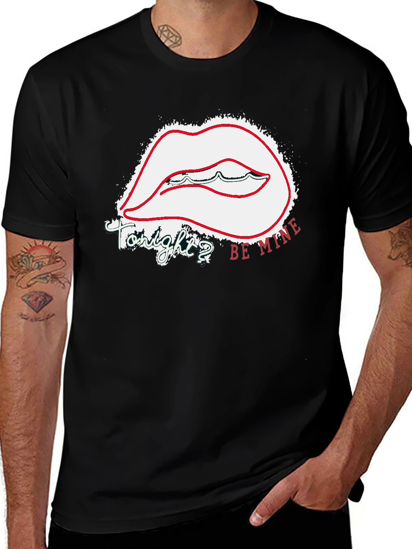 Variant 27 of Tonight Be Mine Lips Graphic Tee
