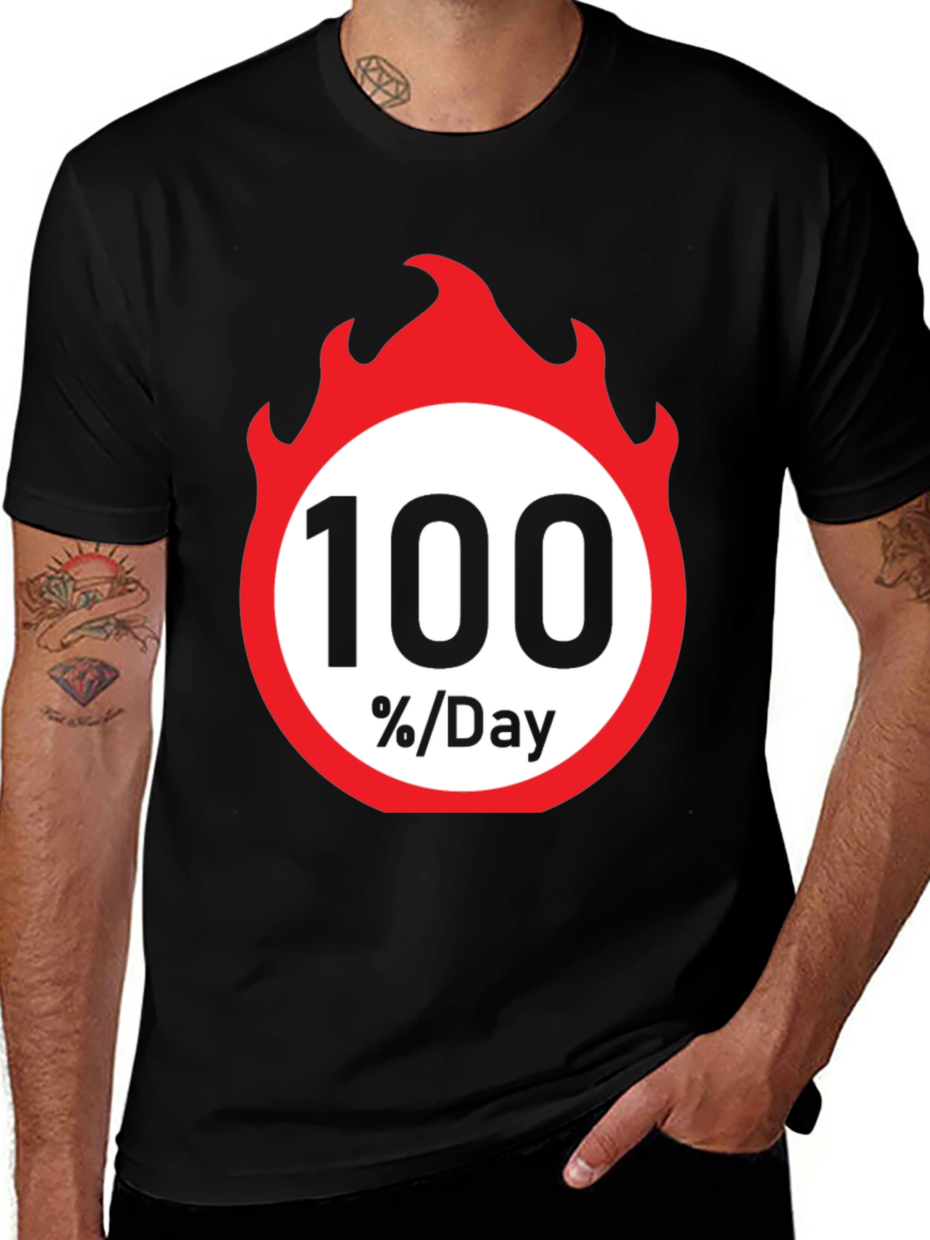 Variant 19 of 100 Percent Per Day Graphic T-Shirt