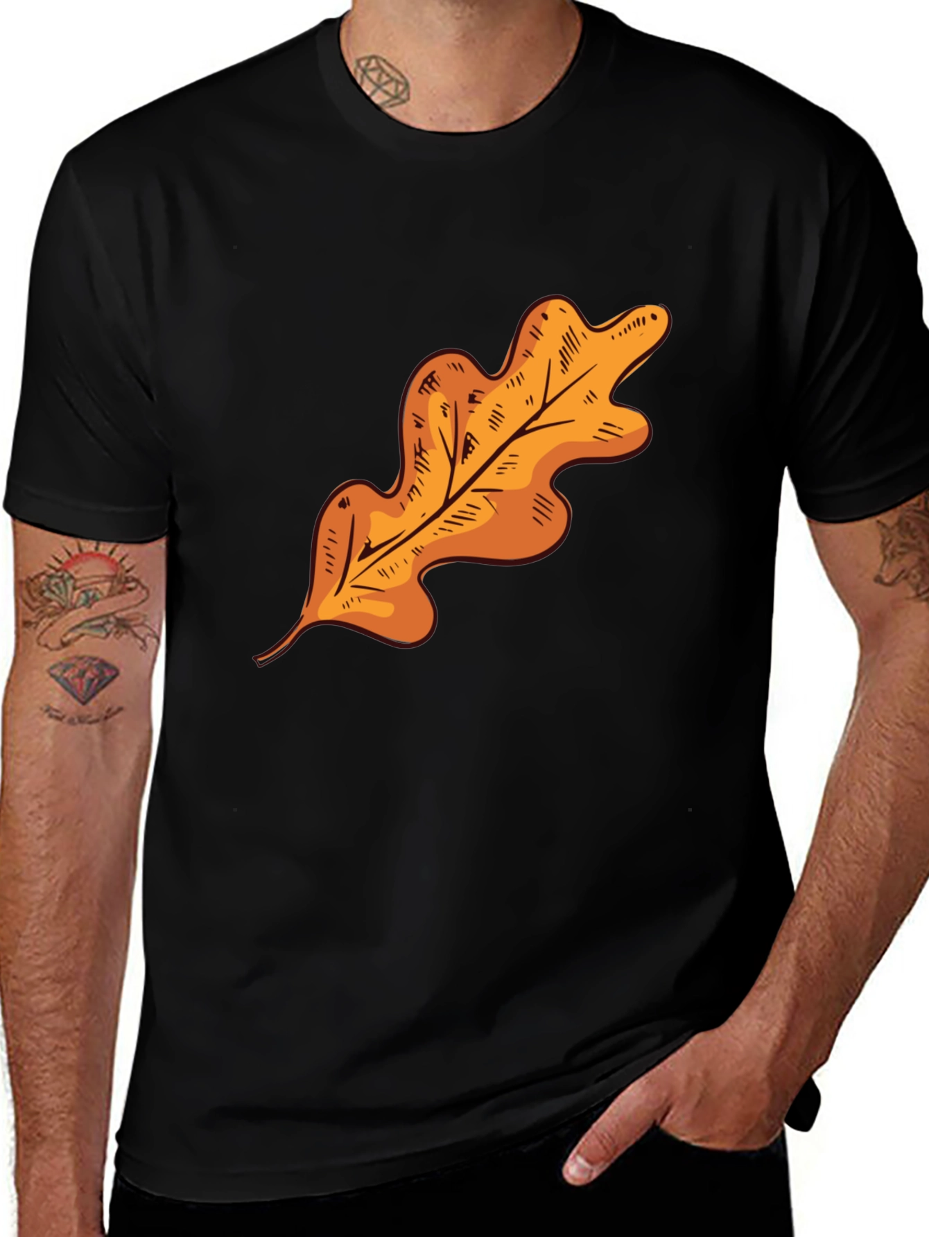 Variant 27 of Autumn Leaf Graphic T-Shirt - Stylish Fall Apparel