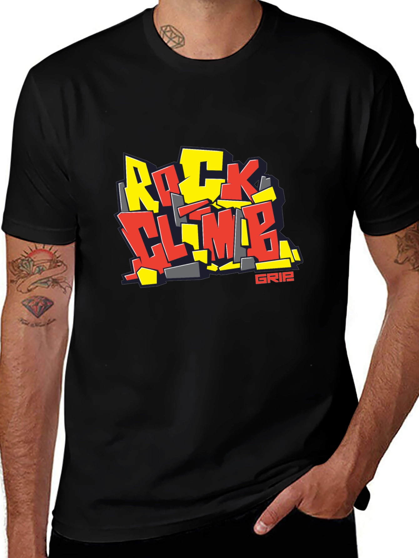 Variant 25 of Rock Climb Grip Graphic T-Shirt