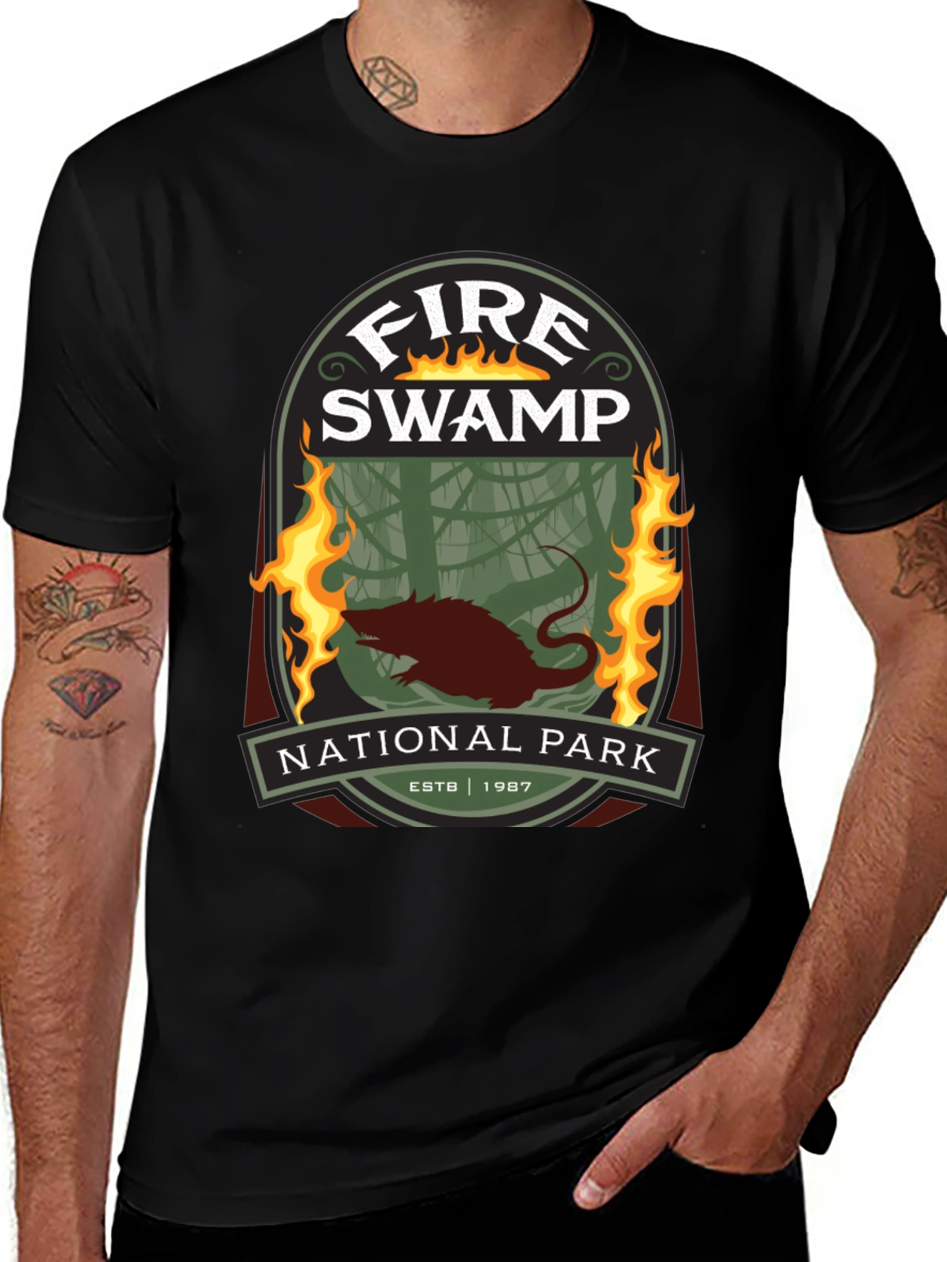Variant 26 of Fire Swamp National Park T-Shirt