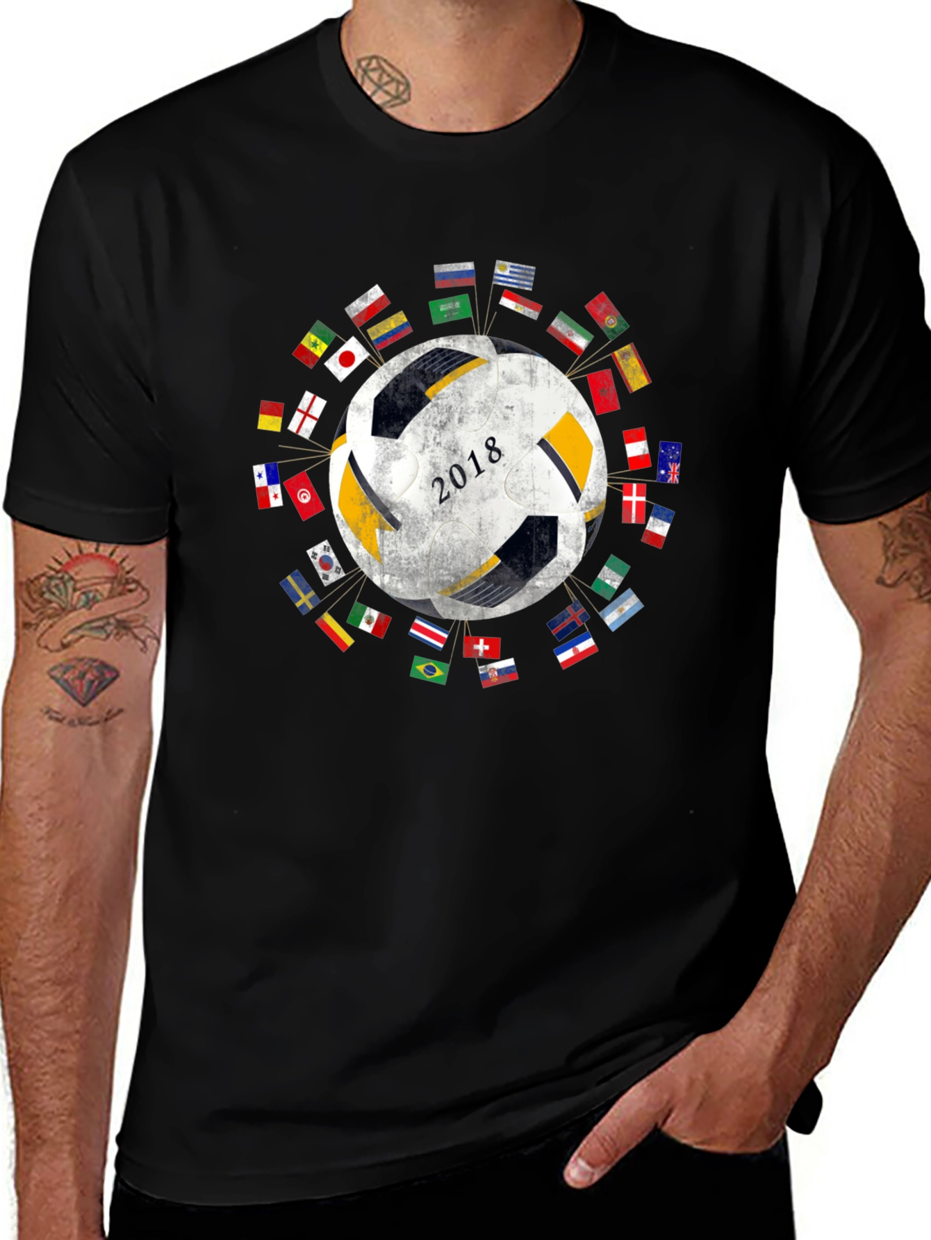 2018 World Soccer Flags T-Shirt