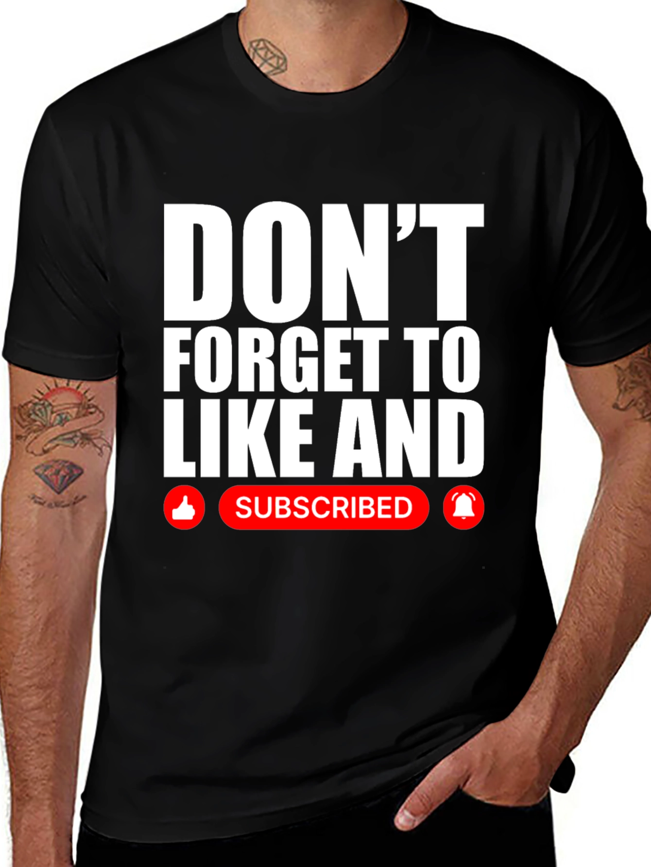 Variant 12 of Like and Subscribe Graphic Tee