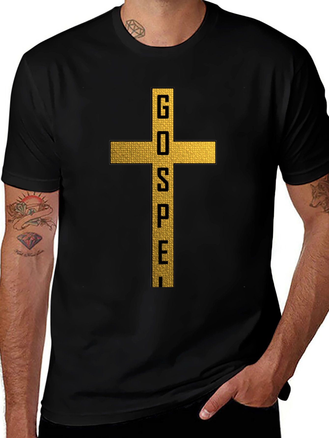 Gospel Cross Graphic Tee - Religious Inspired Shirt