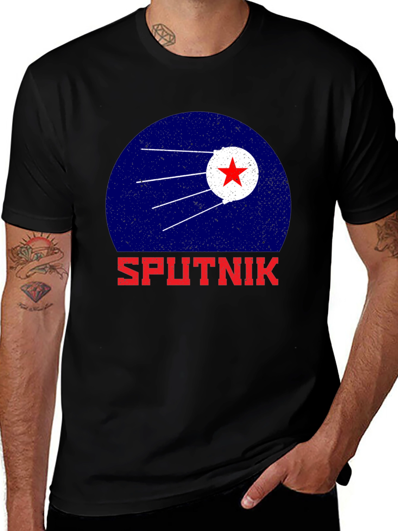 Sputnik Satellite Graphic Tee