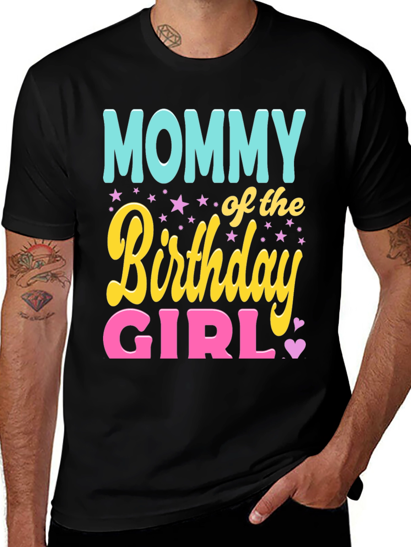Variant 24 of Mommy of the Birthday Girl Graphic Tee