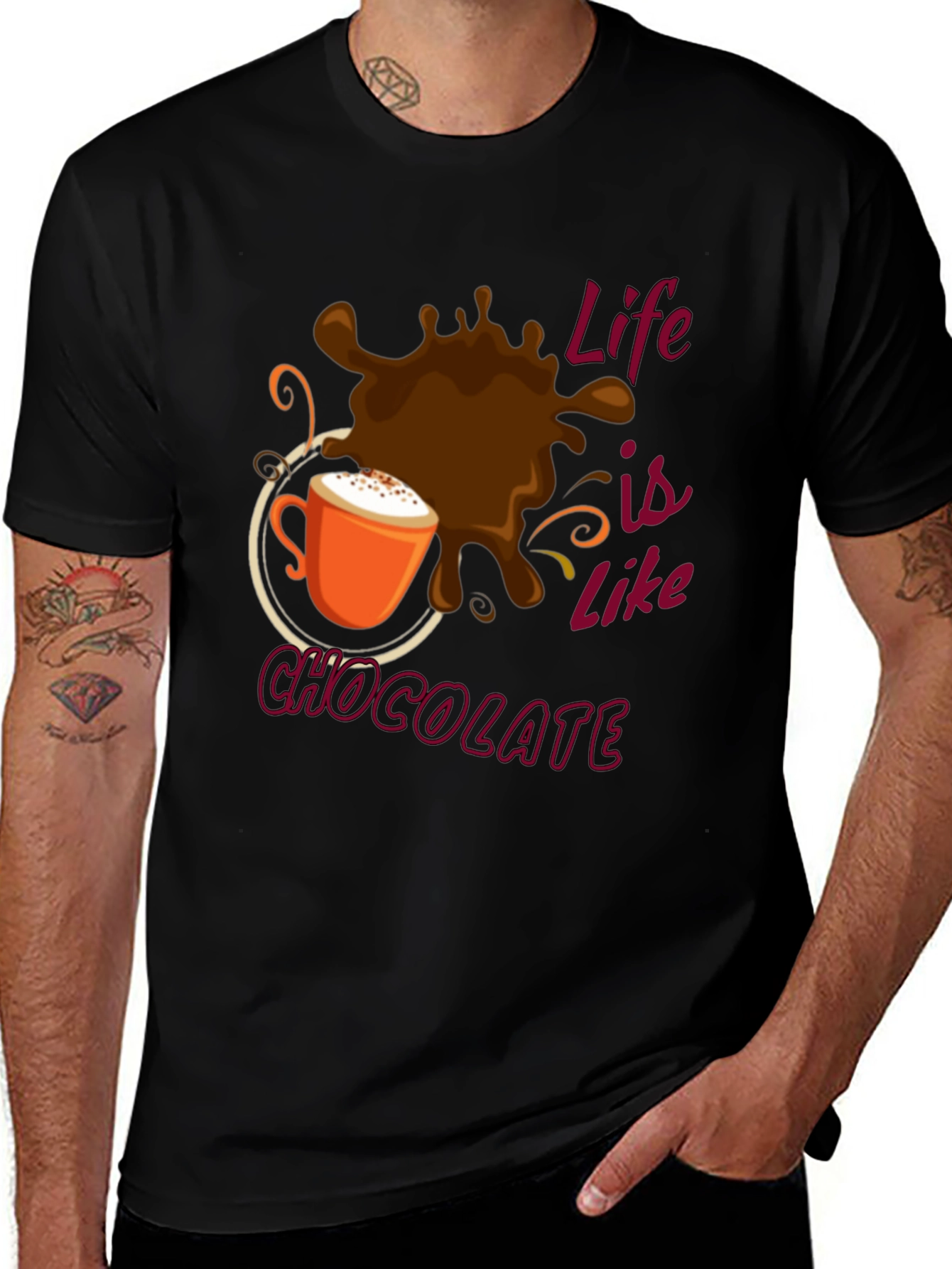Variant 6 of Life is Like Chocolate T-Shirt