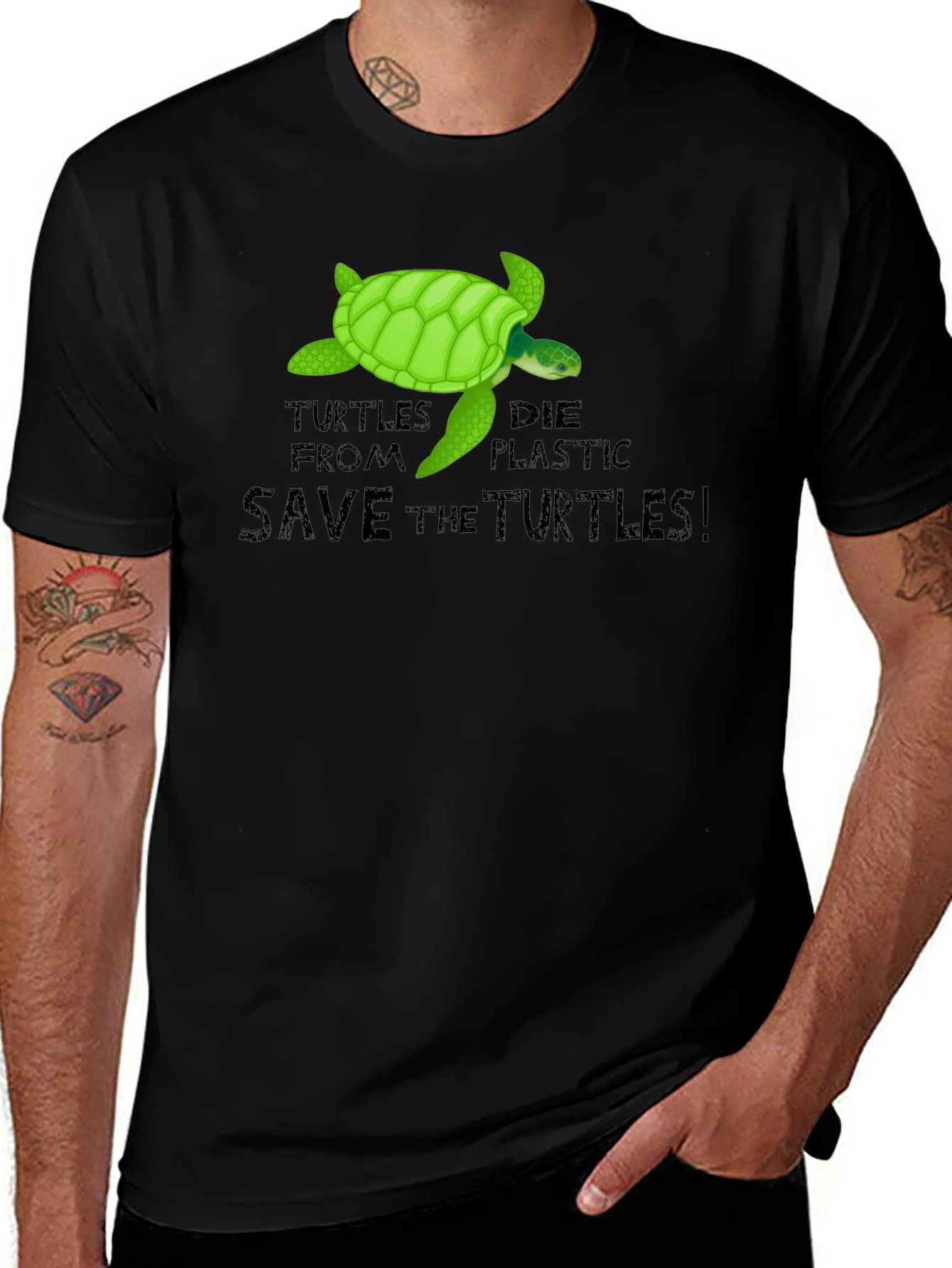 Variant 25 of Save the Turtles Graphic Tee