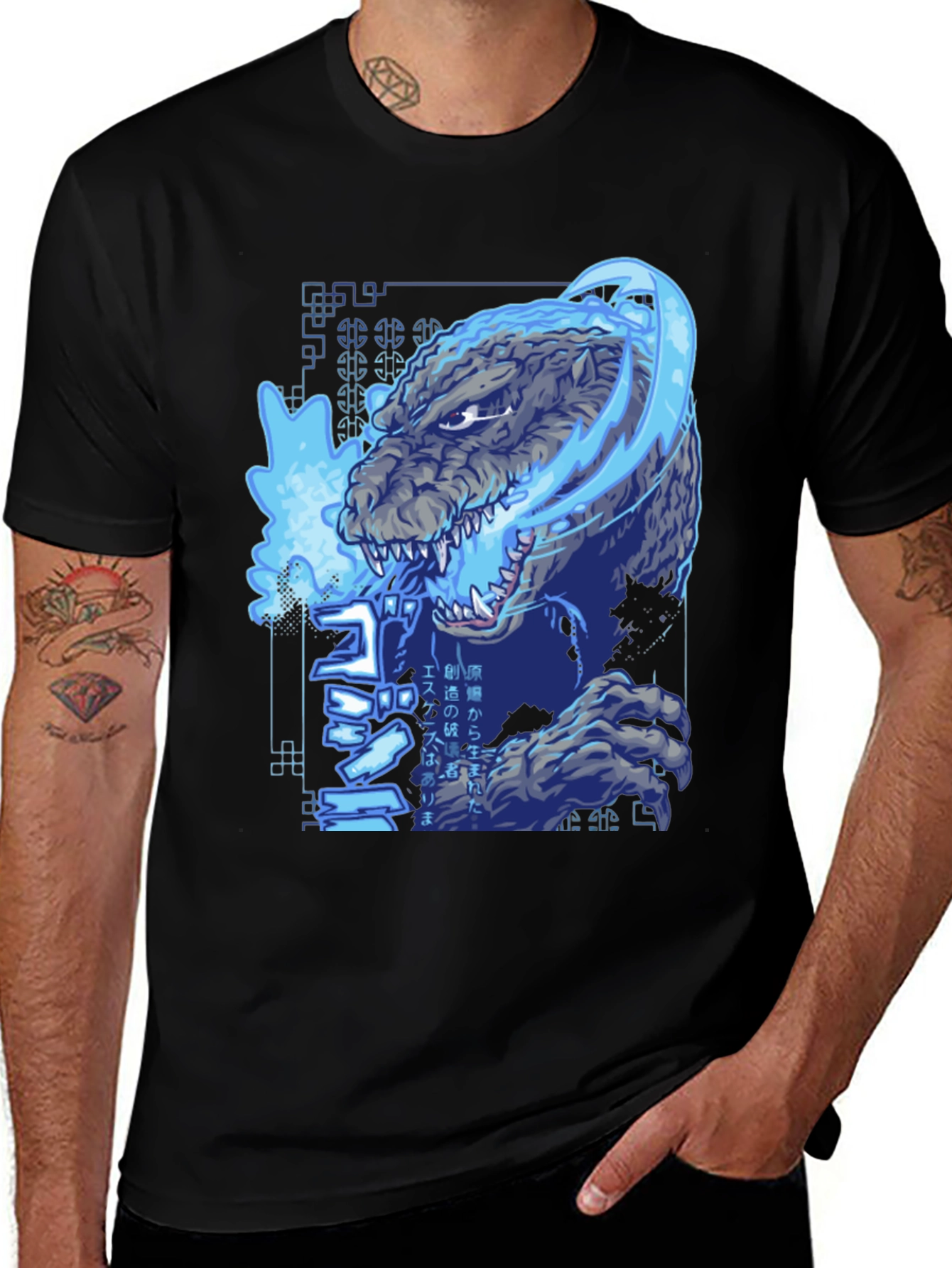 Godzilla Graphic Print T-Shirt