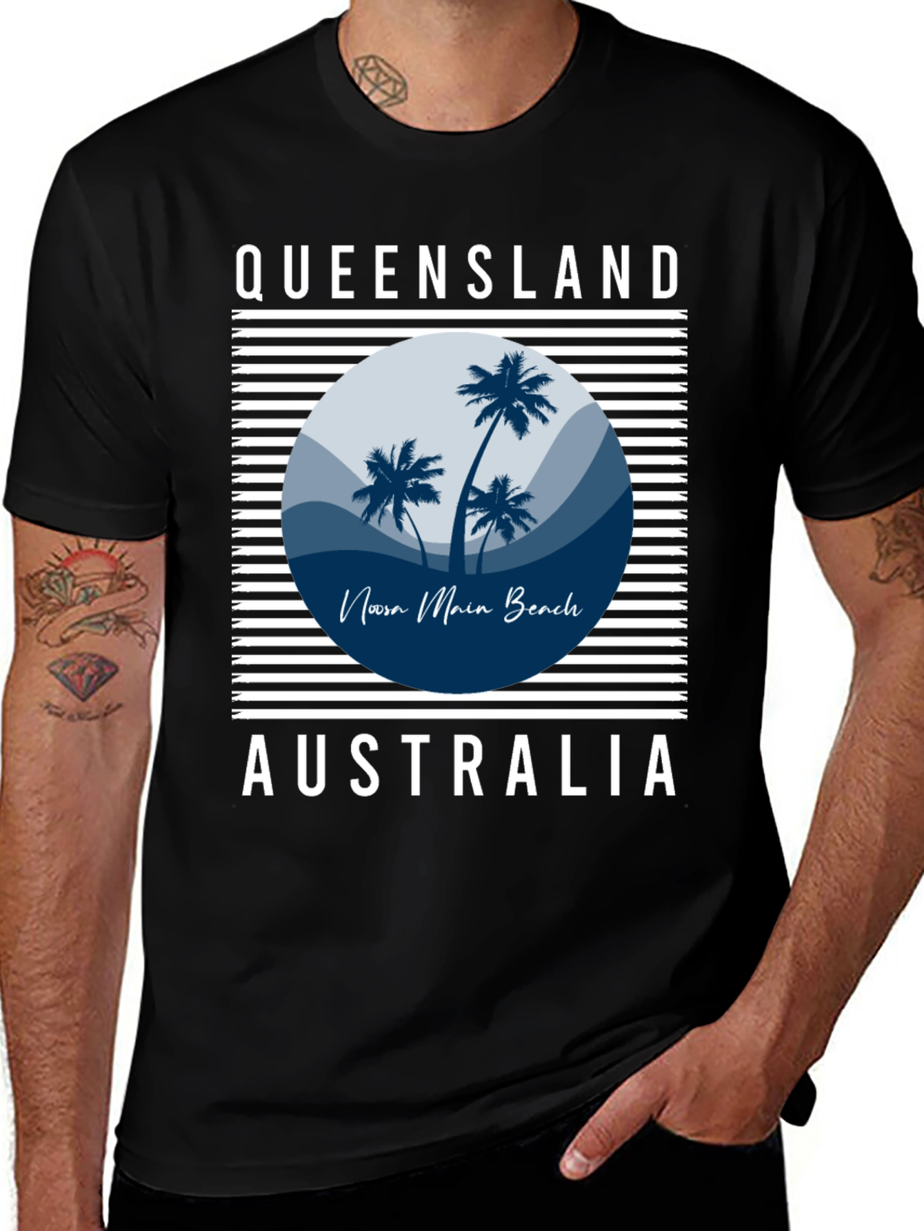 Variant 8 of Queensland Australia Beach T-Shirt
