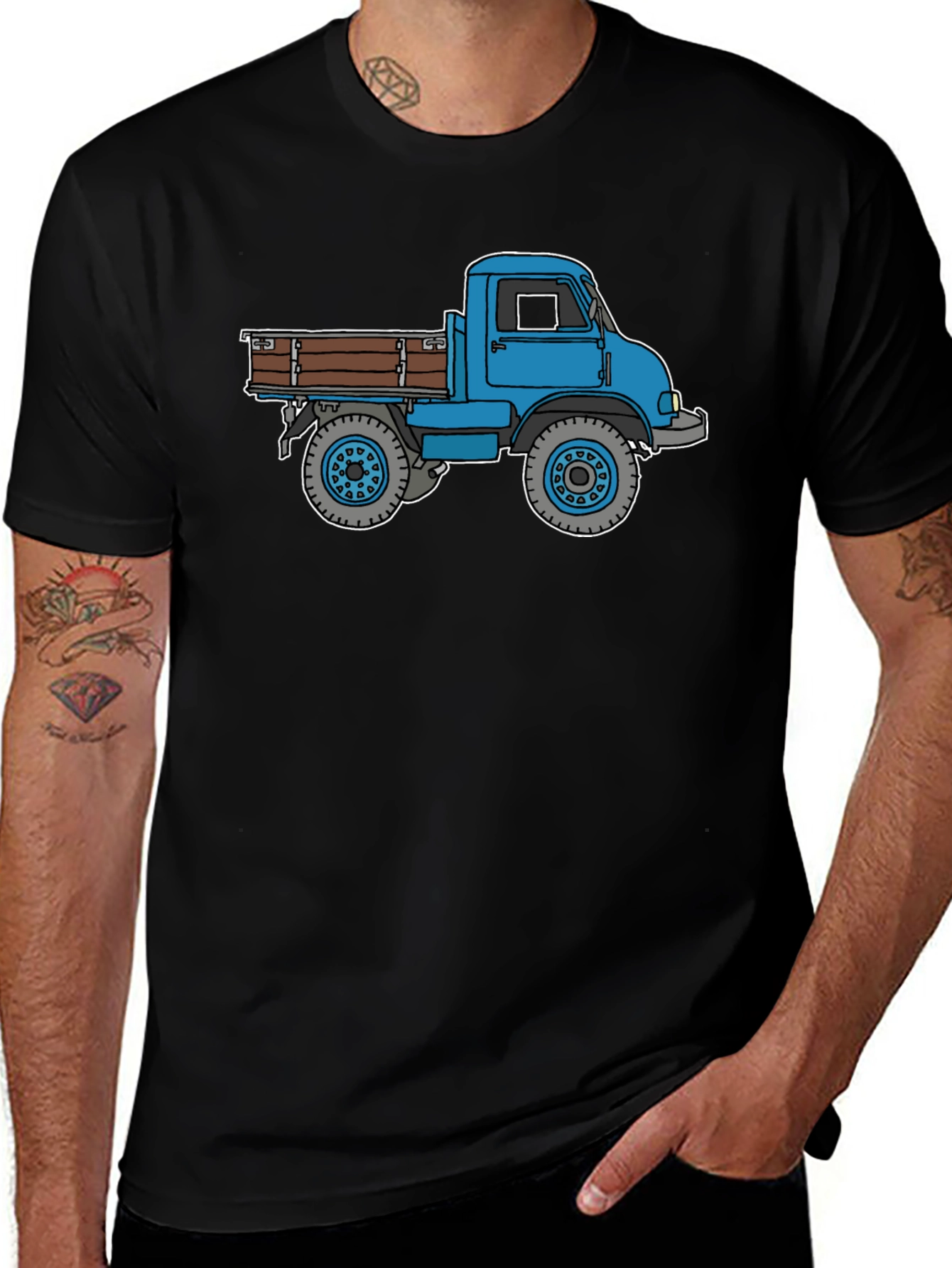 Variant 30 of Blue Truck Graphic Tee - Cool Car T-Shirt