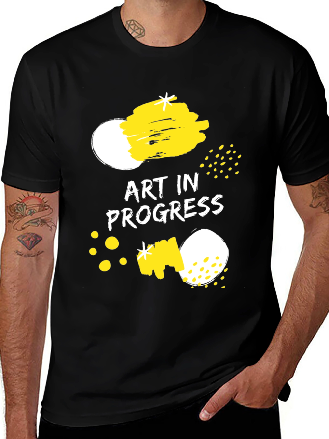 Variant 23 of Art In Progress Graphic Tee - Black