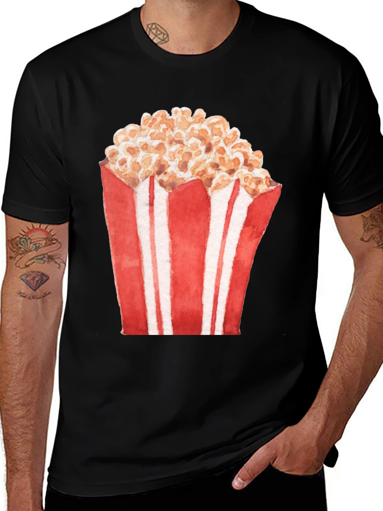 Variant 22 of Popcorn Graphic Tee - Movie Night Shirt
