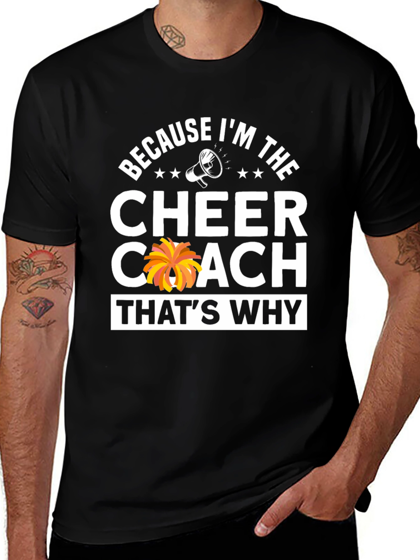 Variant 28 of Cheer Coach T-Shirt: Because I'm The Cheer Coach!