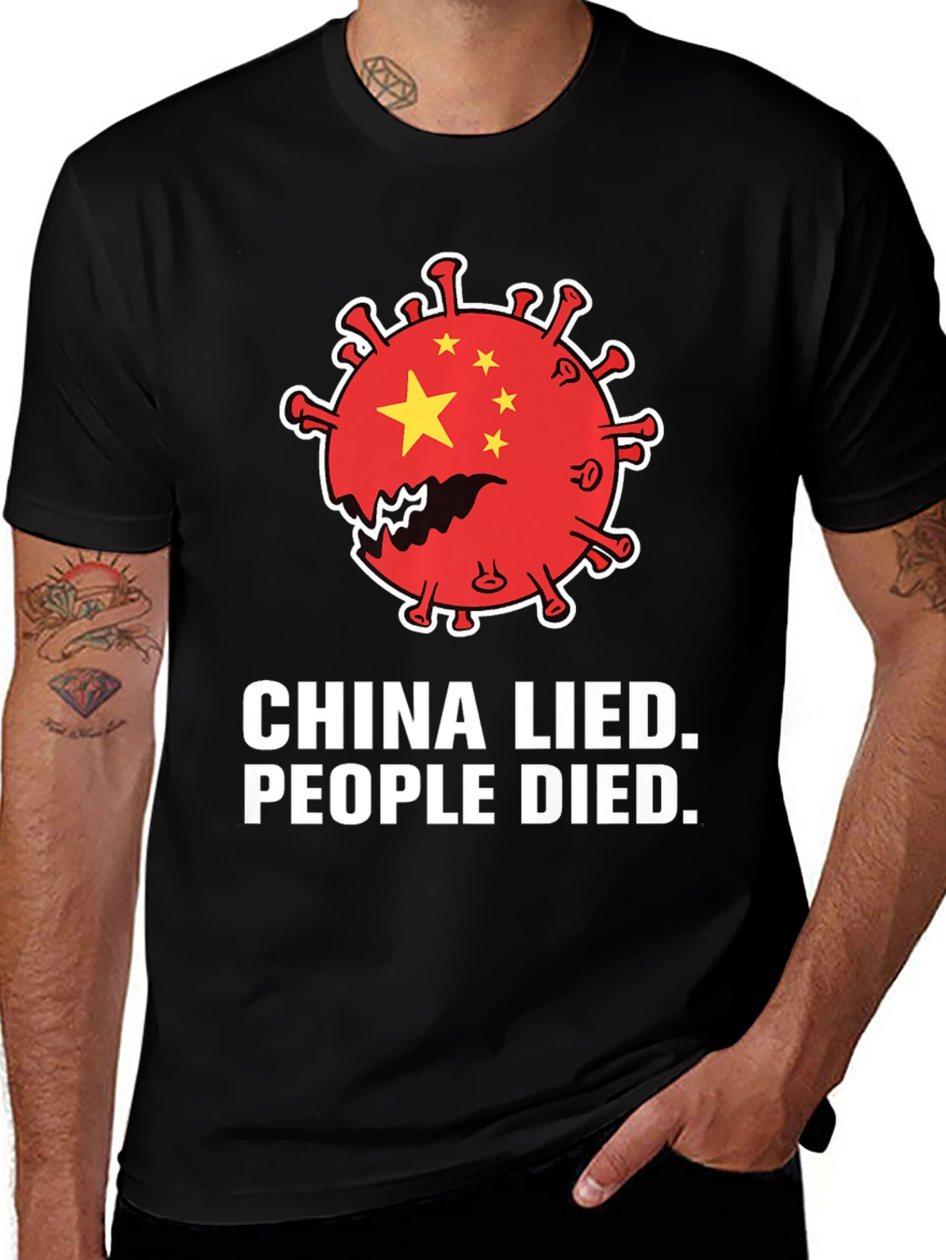 Variant 14 of China Lied T-Shirt - Controversial Statement Tee