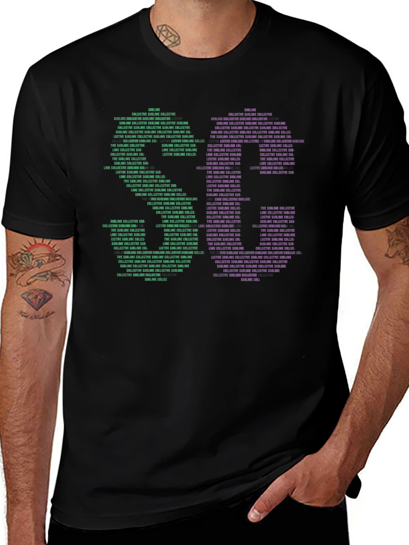 Variant 17 of Sublime Text Graphic Tee - Word Art Design
