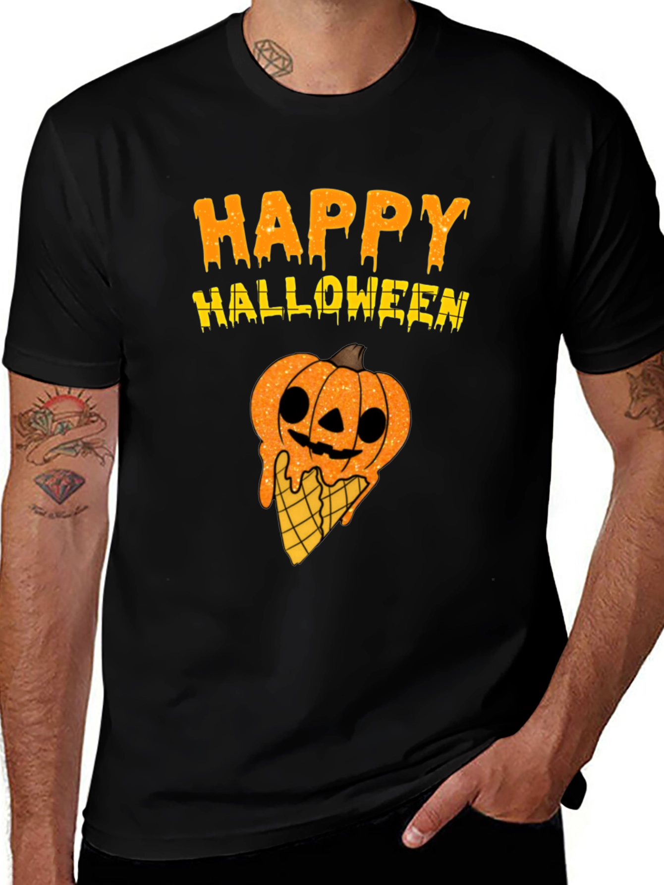 Happy Halloween Pumpkin Ice Cream T-Shirt