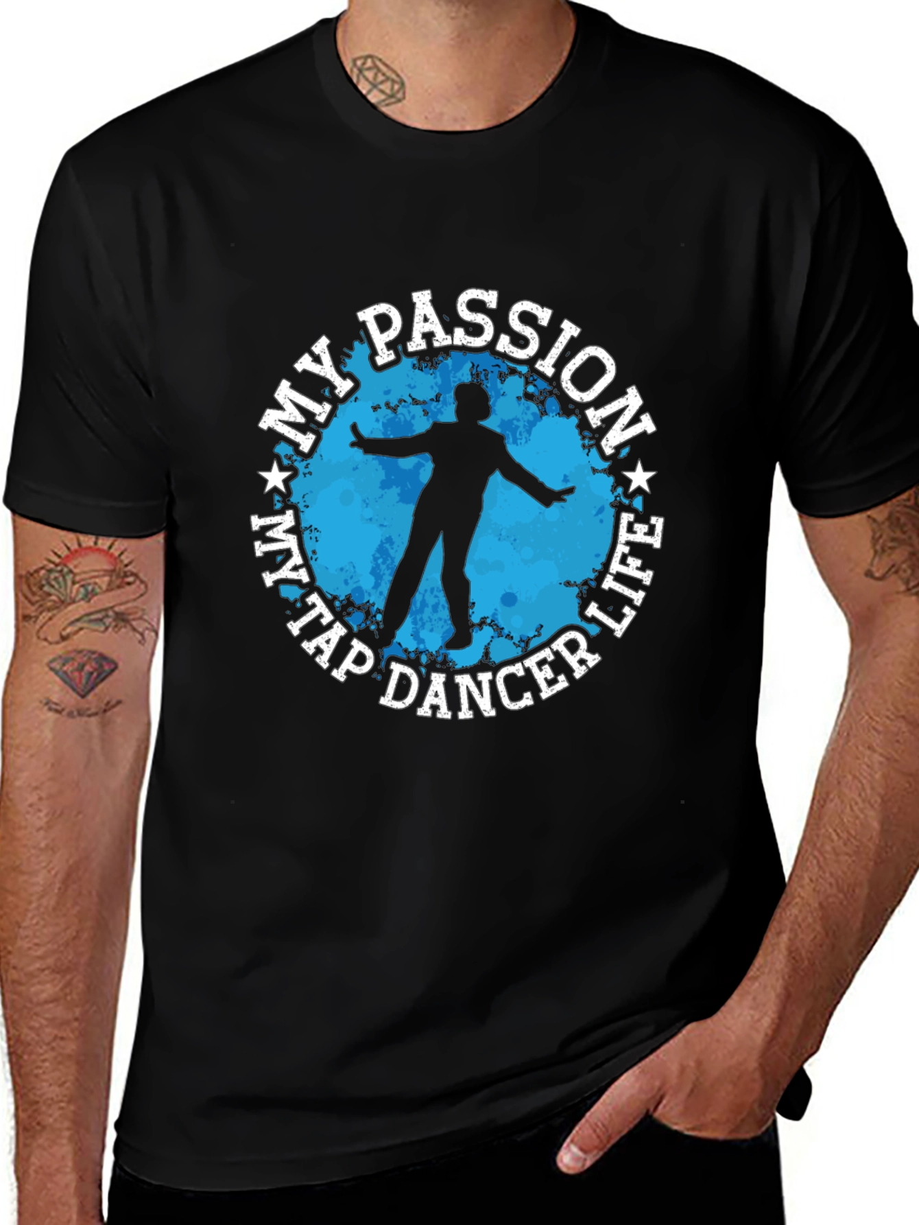 My Tap Dancer Life Passion Black T-Shirt
