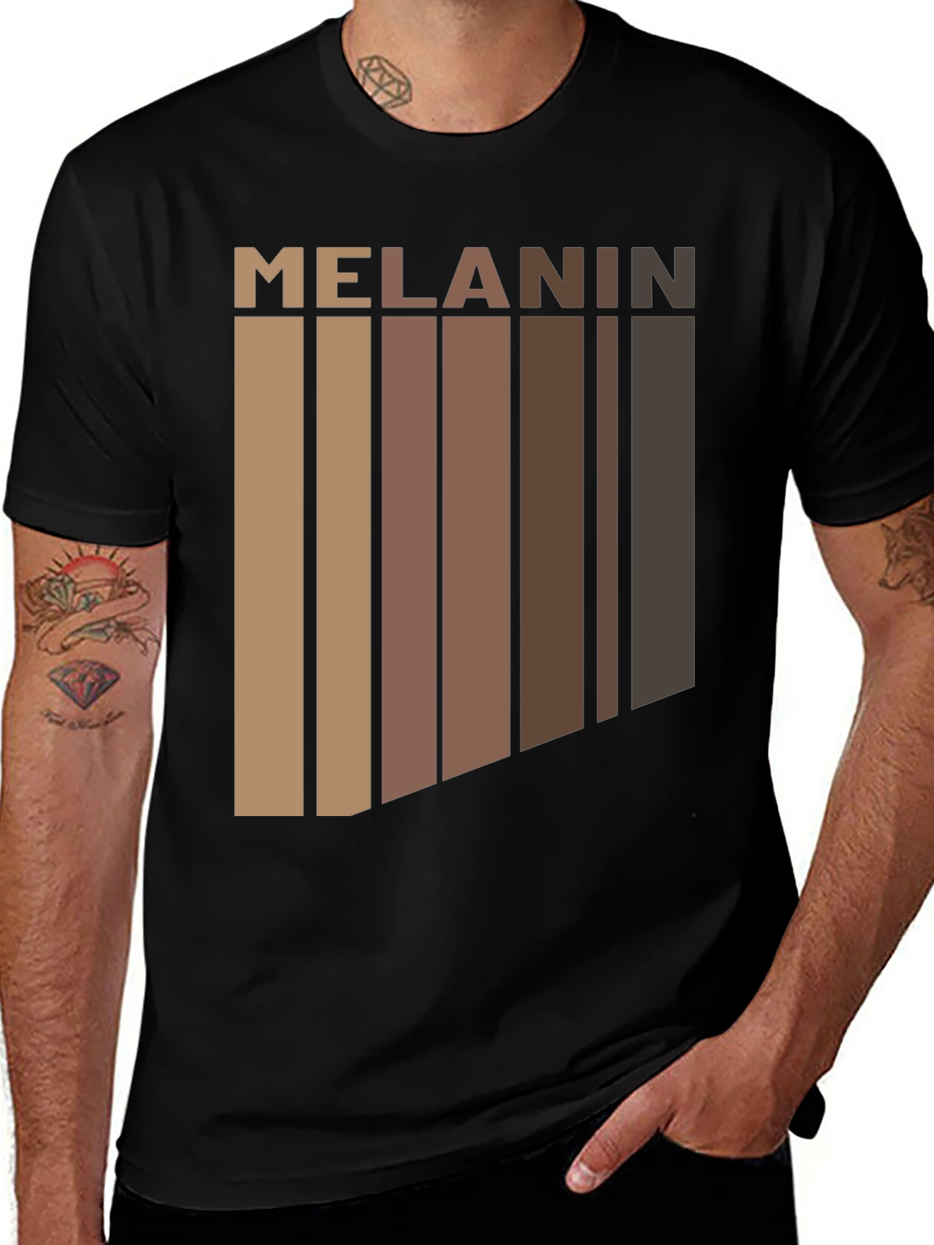 Variant 2 of Melanin Shades T-Shirt - Unique Design