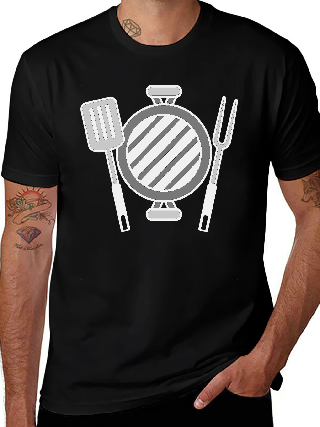 BBQ Grillmaster Graphic Tee - Black