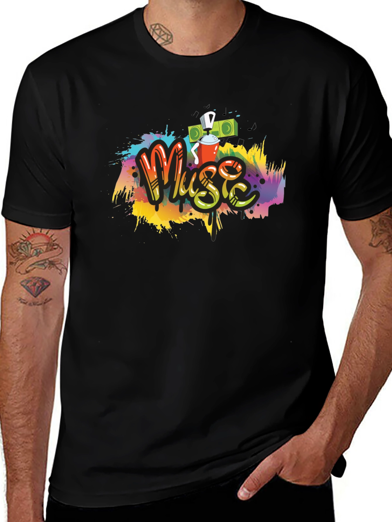 Variant 21 of Music Graffiti T-Shirt
