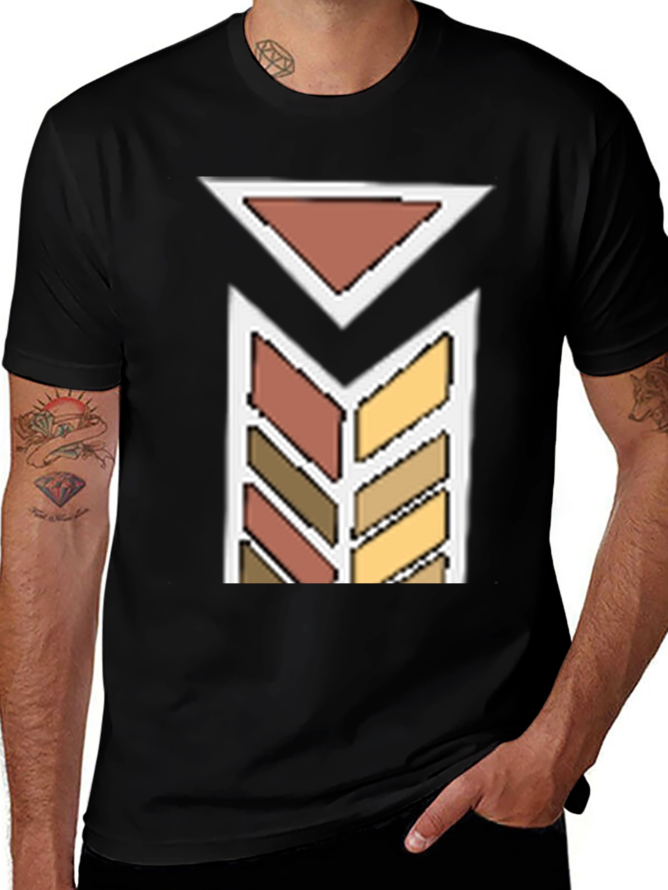 Variant 16 of Geometric Arrow Graphic Print Tee