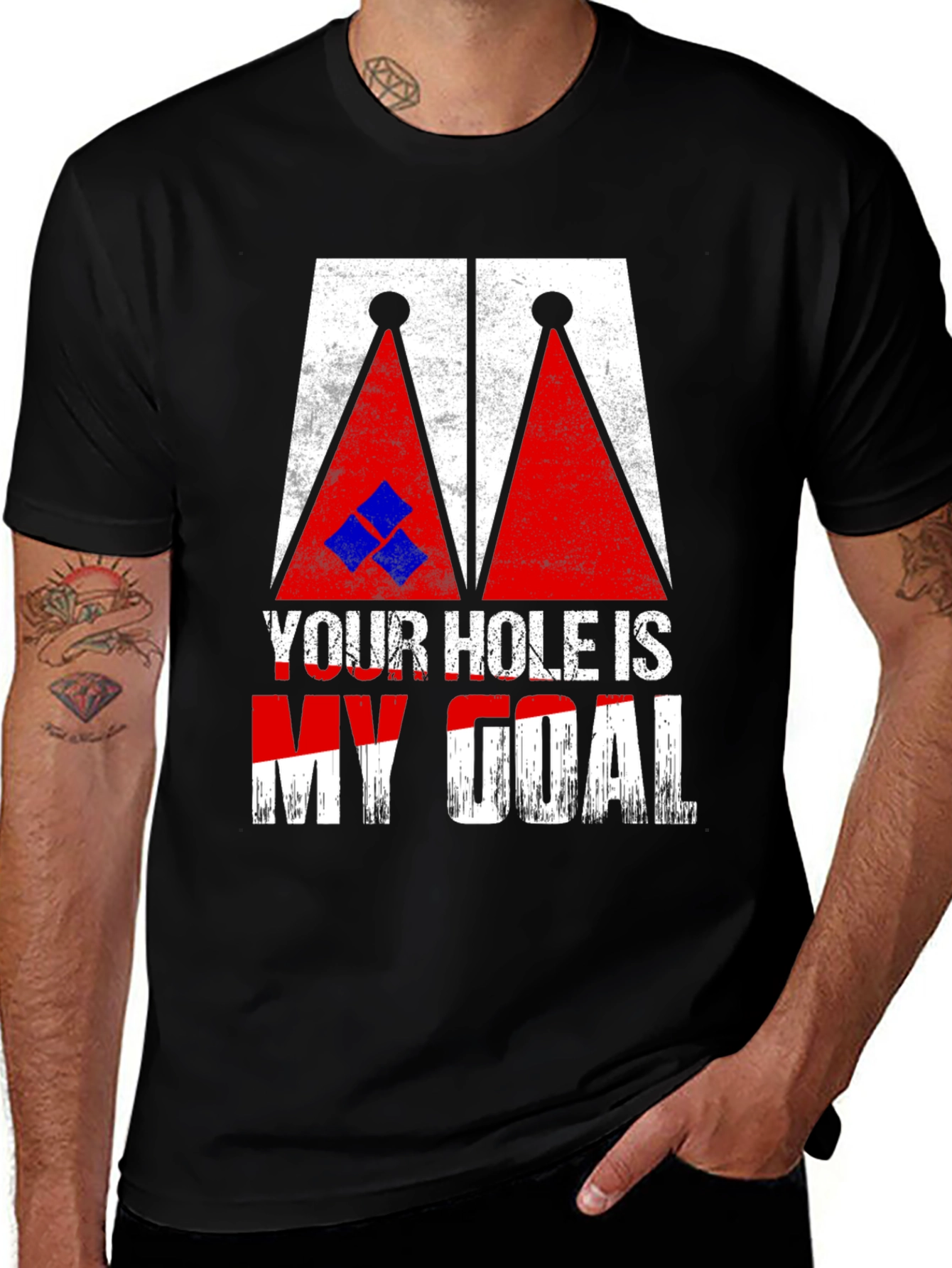 Cornhole T-Shirt: Your Hole Is My Goal Tee