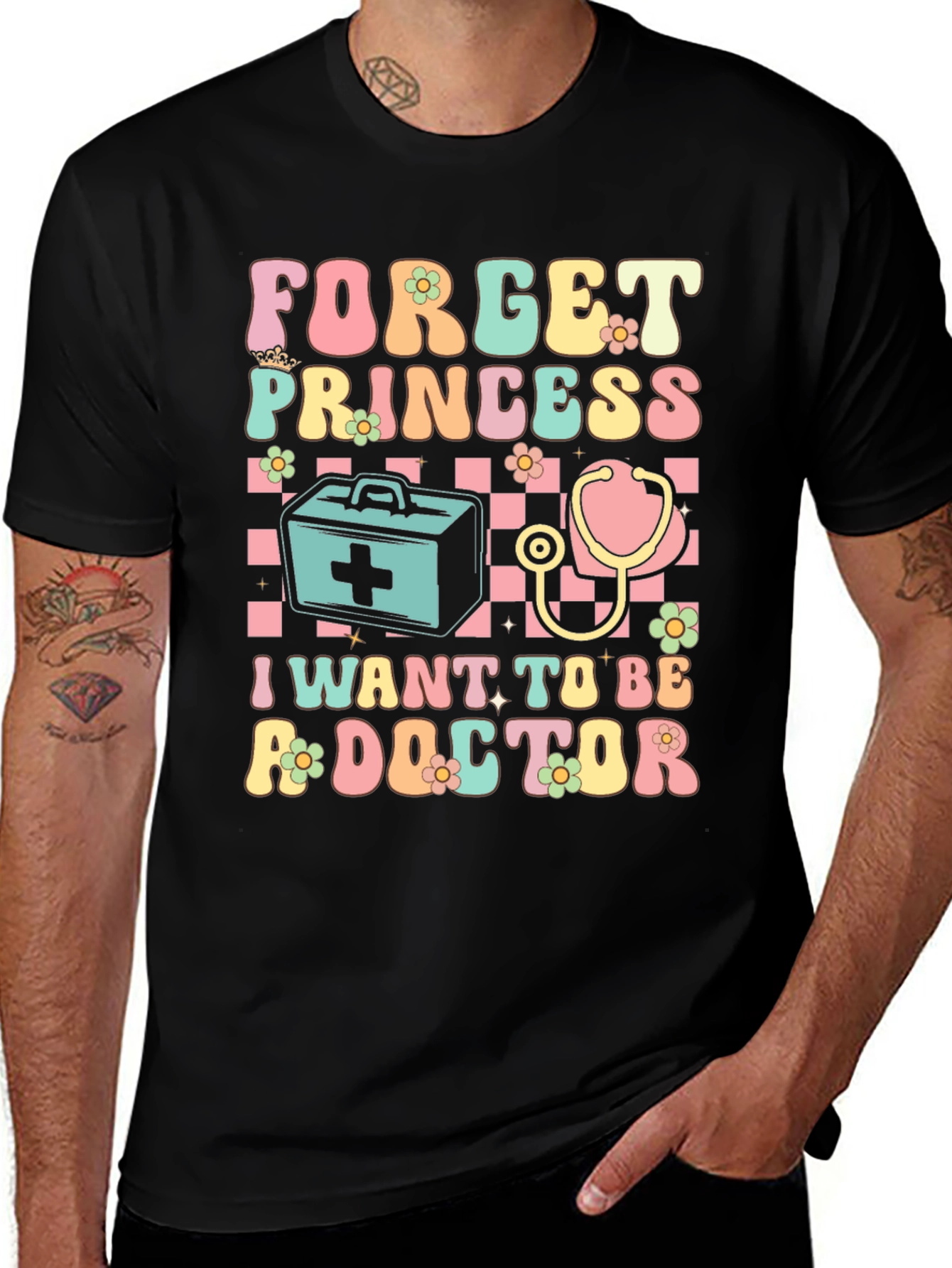 Variant 13 of Forget Princess Doctor Graphic Tee