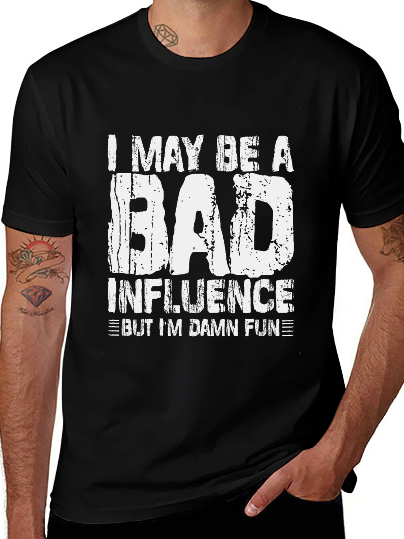 Variant 25 of I May Be a Bad Influence Men's Tee