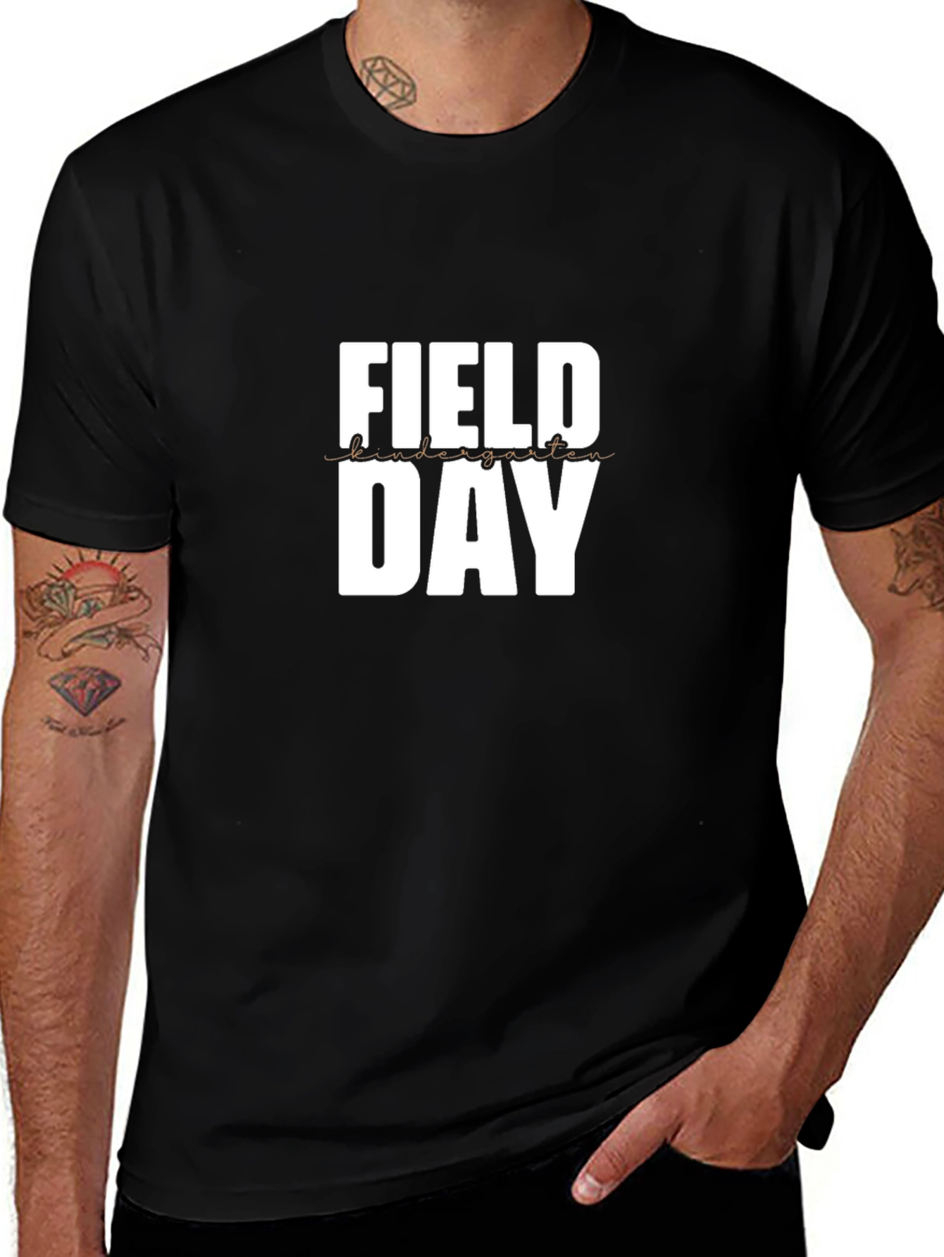 Variant 9 of Field Day T-Shirt - Black Cotton Tee