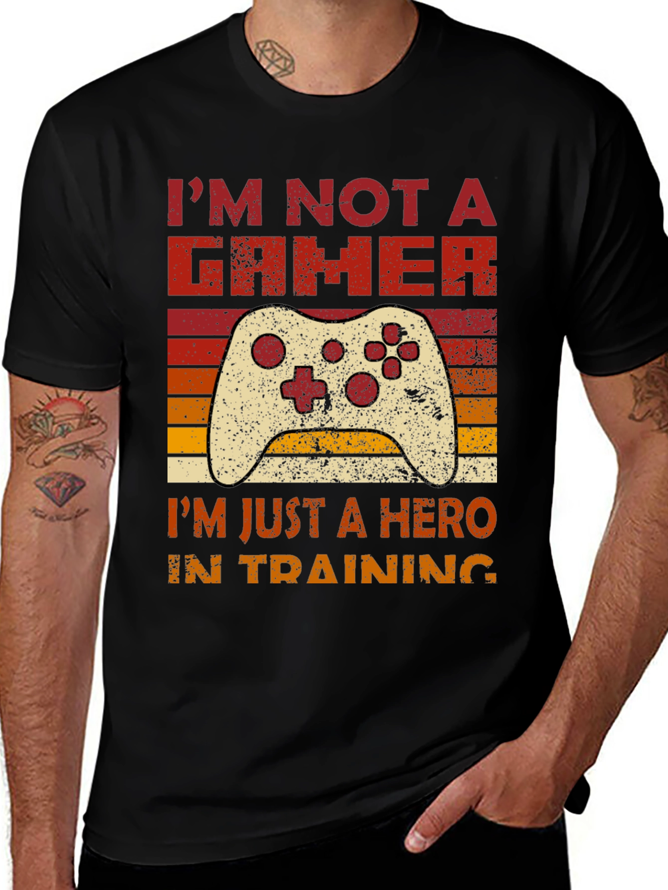Variant 11 of Hero in Training Gamer T-Shirt