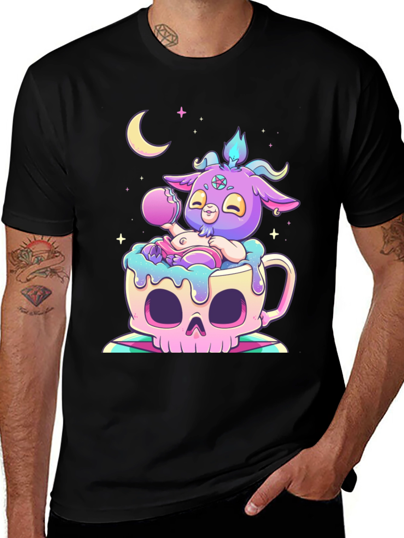 Variant 2 of Kawaii Satan Skull Mug T-Shirt