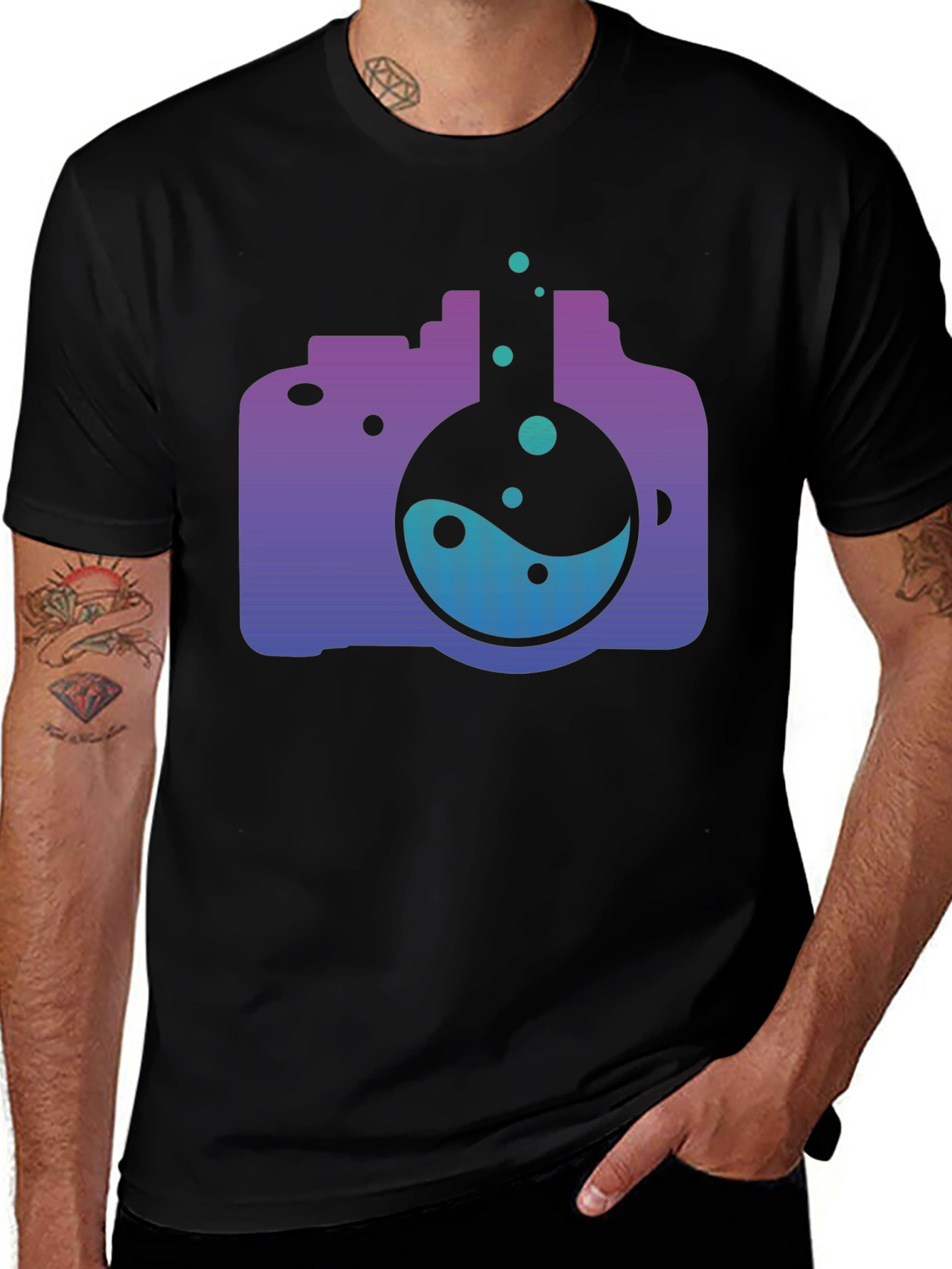 Variant 30 of Science Camera T-Shirt - Unique Design