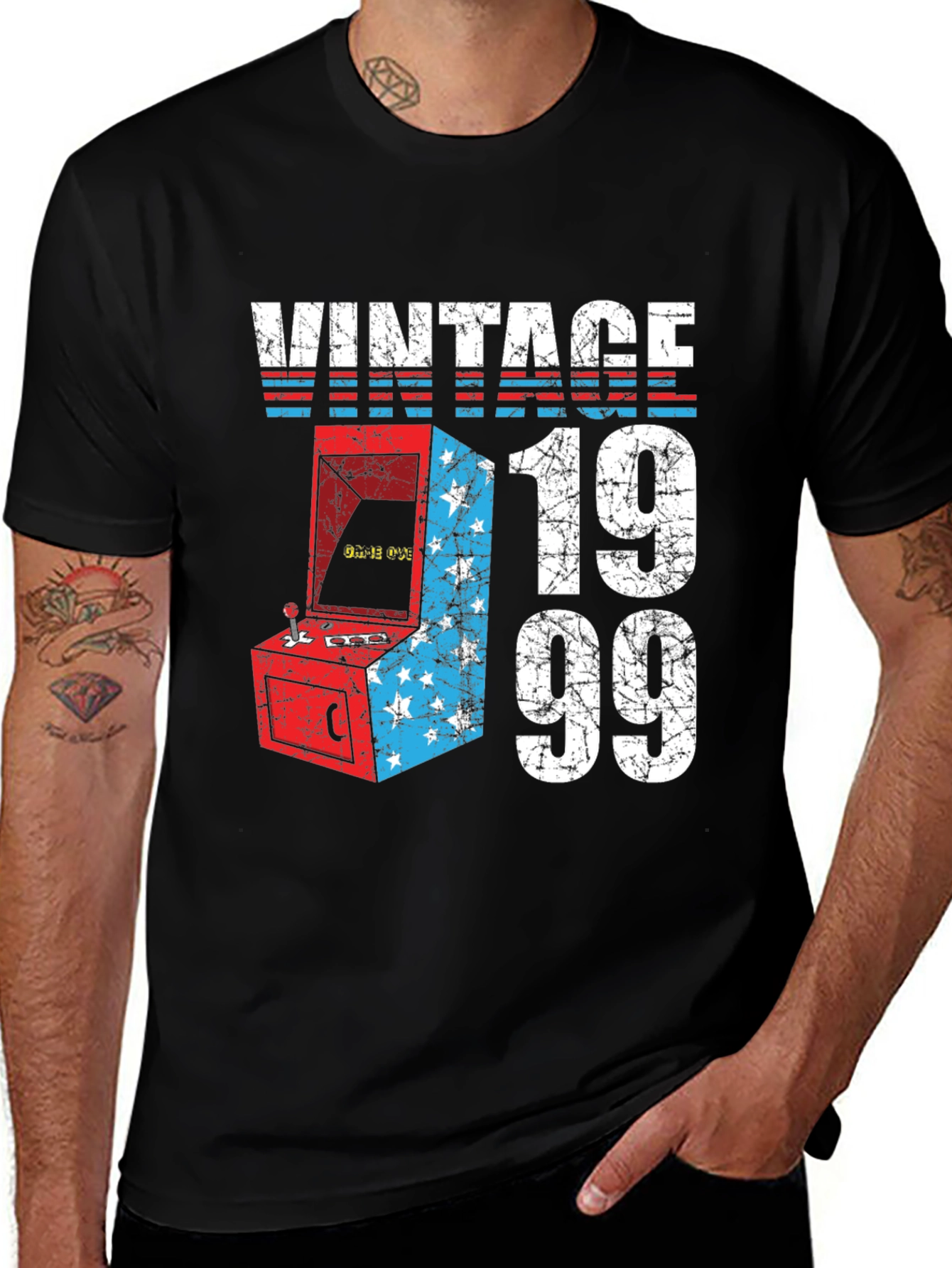 Variant 19 of Vintage 1999 Arcade Gamer T-Shirt