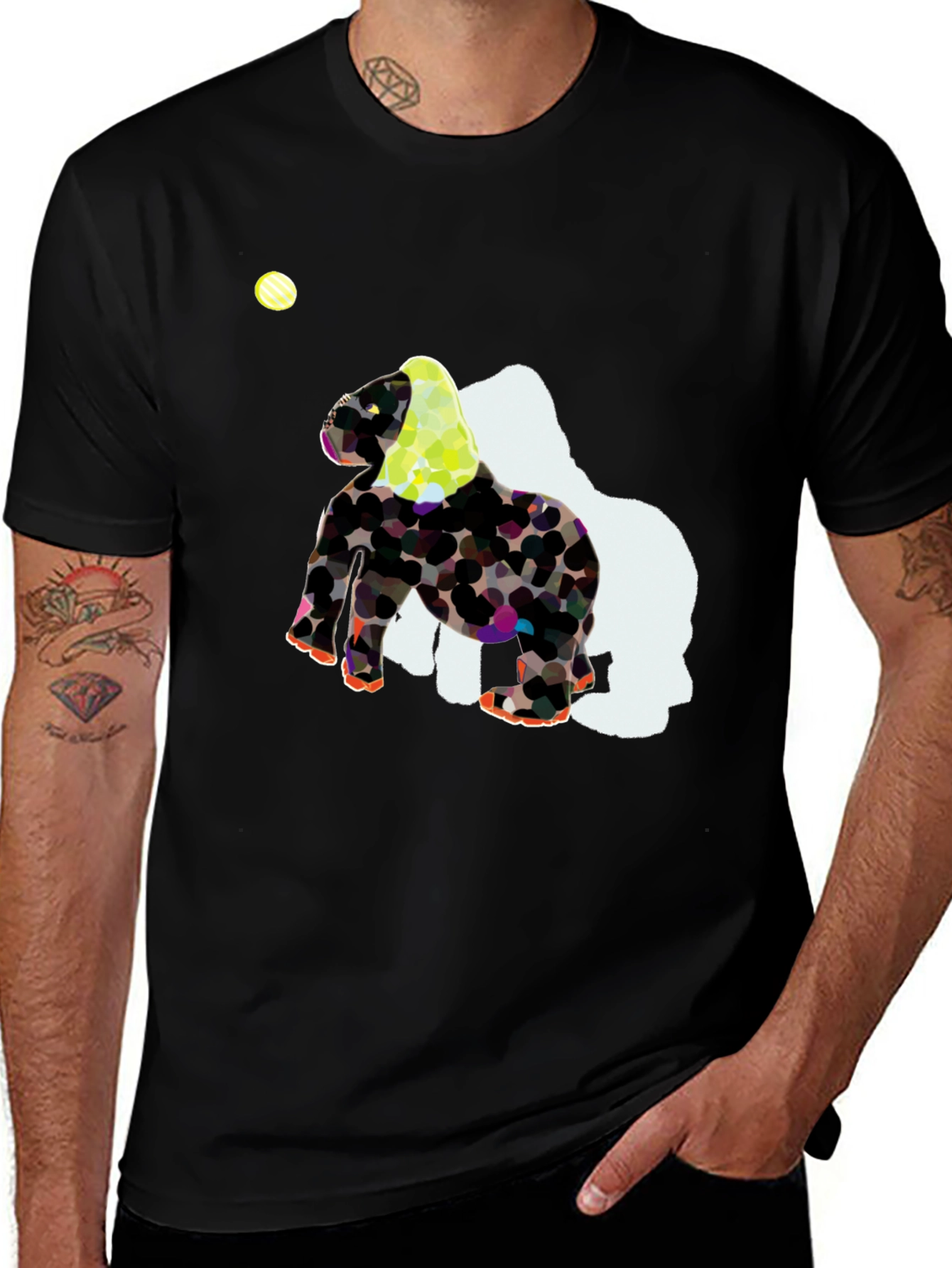 Variant 13 of Abstract Gorilla Graphic T-Shirt